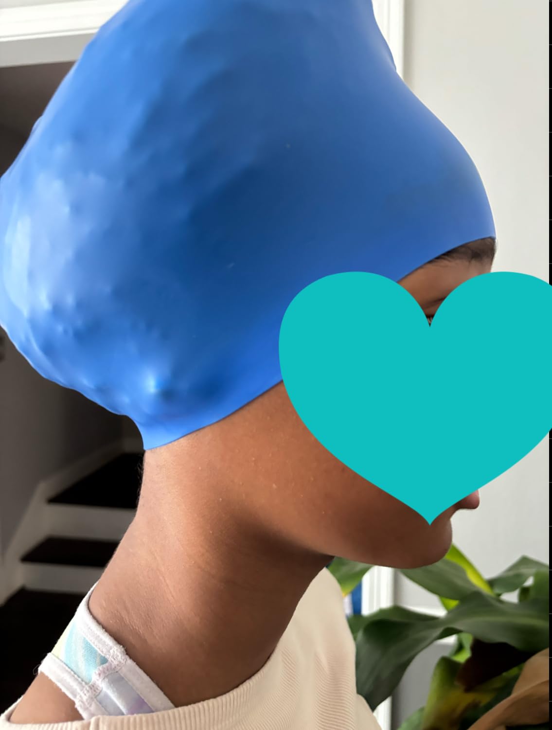 Swim Cap Long Hair 2 Pack Swimming Caps for Women Silicone Swim Caps Keep Hair Dry Waterproof Comfortable Flexible Durable Bathing Cap Tear-Proof Design Large Women Adult Swimming Cap 10+ Years Girls customer photo 1