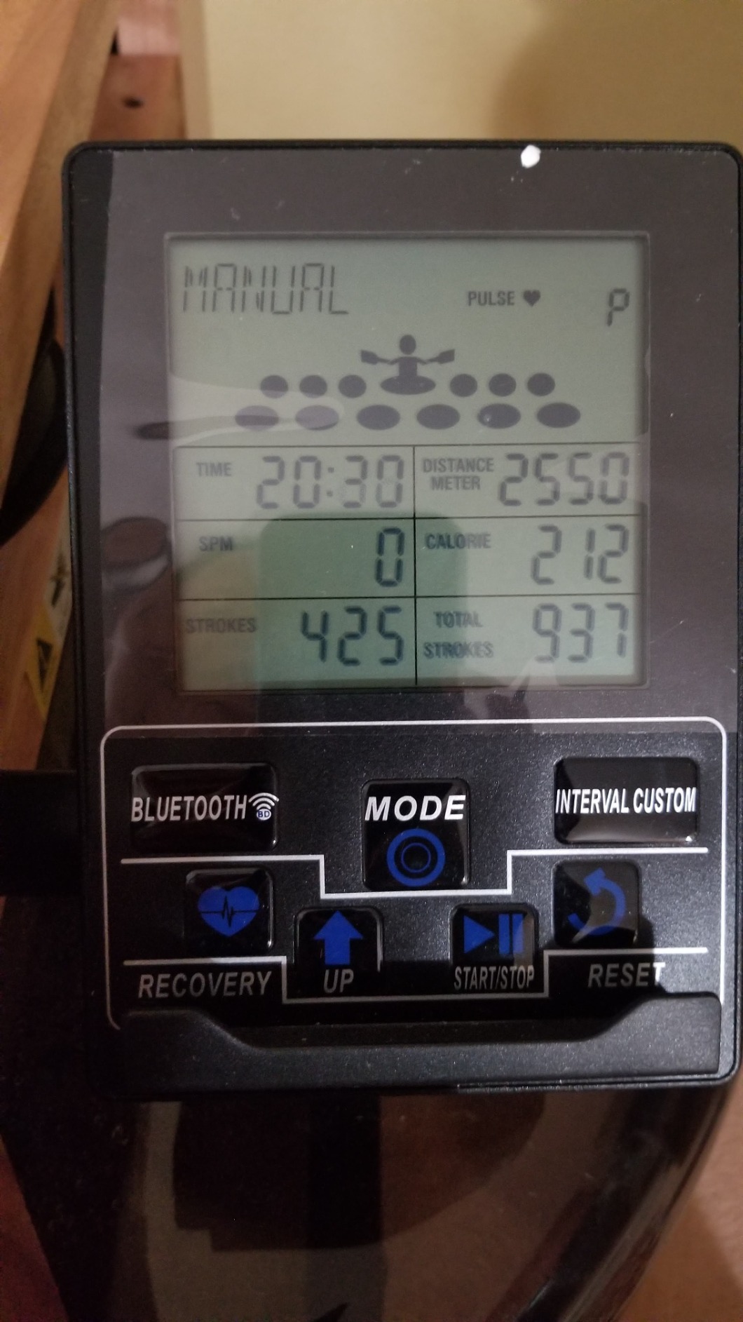 Water Rowing Machine for Home, Rower Machine 400LBS Weight Capacity with Dedicated Monitor & Comfortable Seat, Bluetooth APP customer photo 1