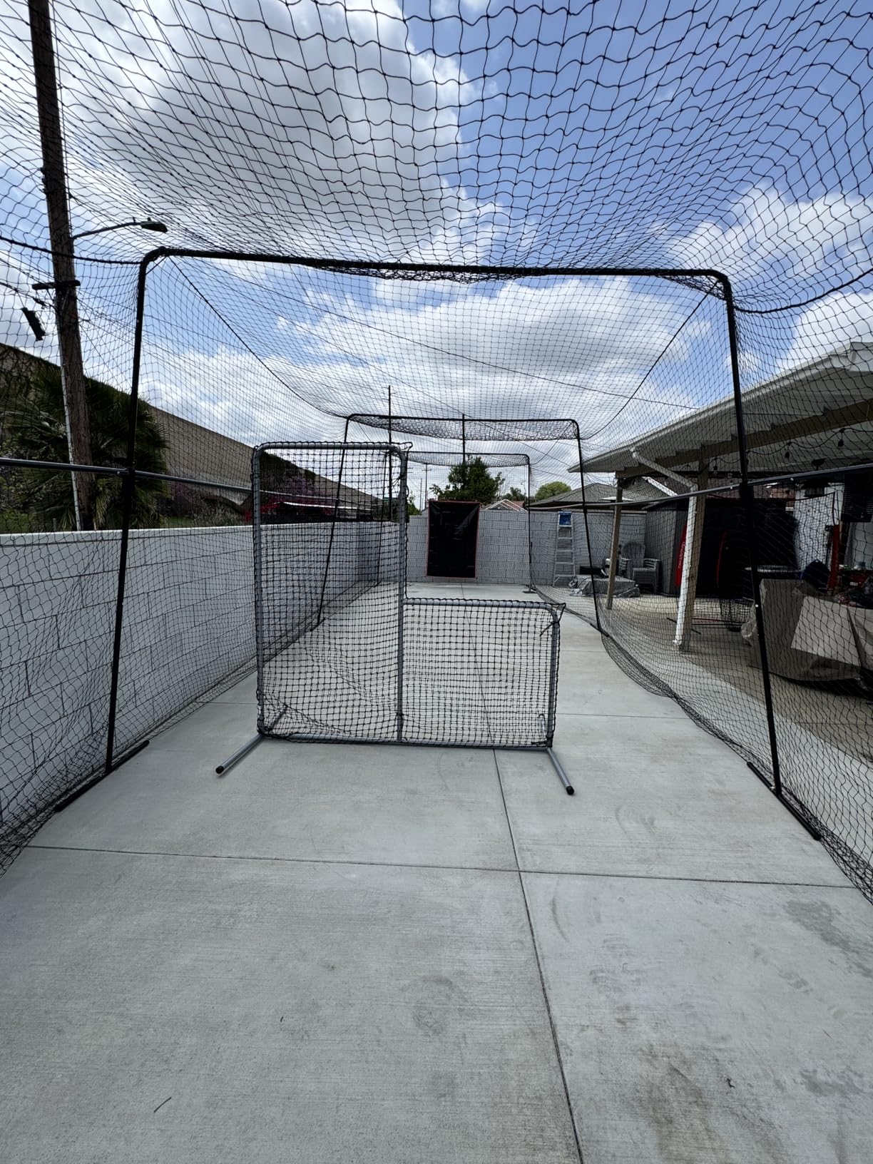 ANYTHING SPORTS 40 Foot Collapsable Batting Cage, Perfect Baseball Batting Cage, Softball Batting Cage, Complete Package with Frame and Netting. Freestanding Portable Batting Cage for Backyard customer photo 1