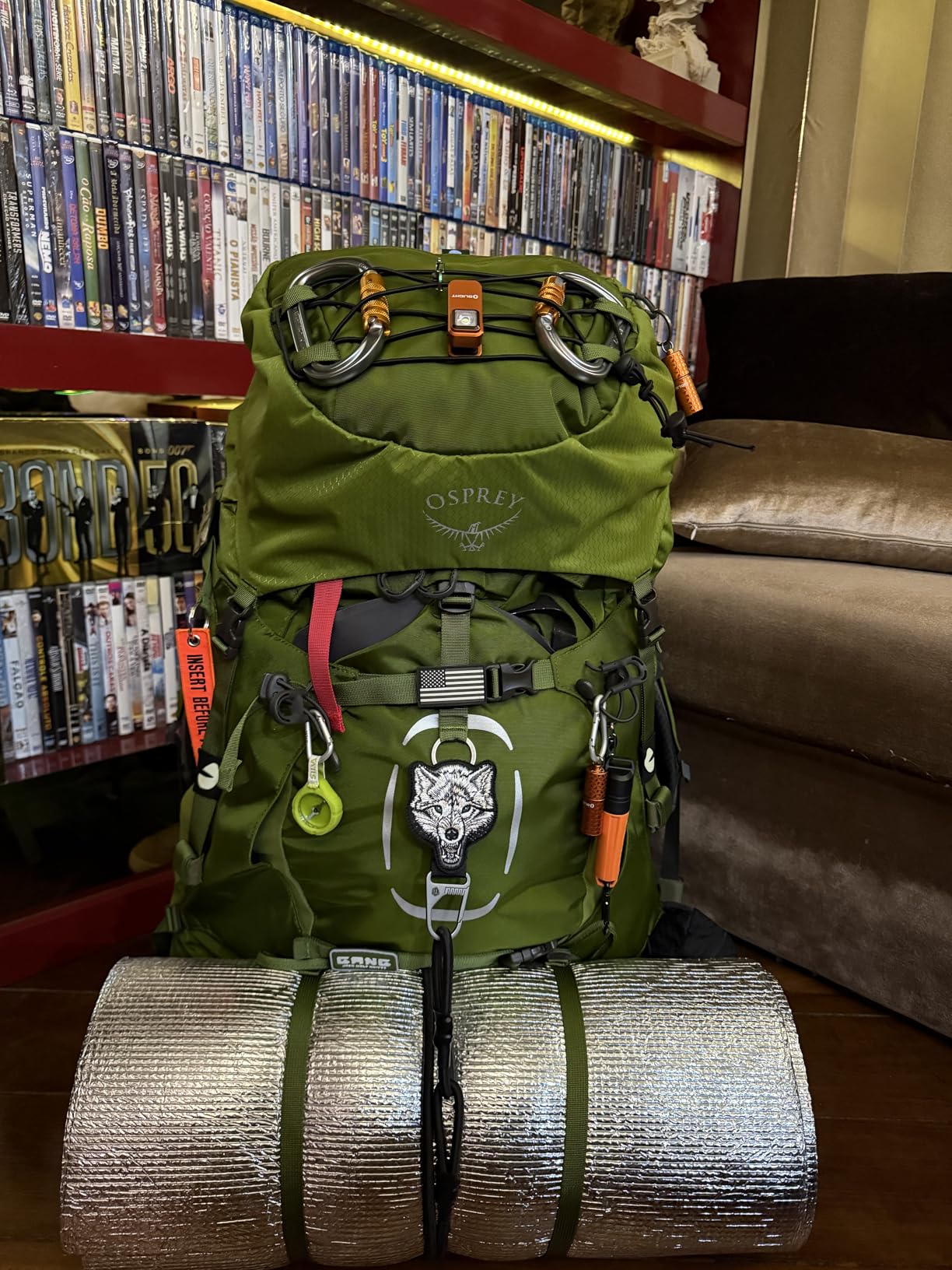 Osprey Aether 65L Men's Backpacking Backpack, Garlic Mustard Green, L/XL customer photo 1