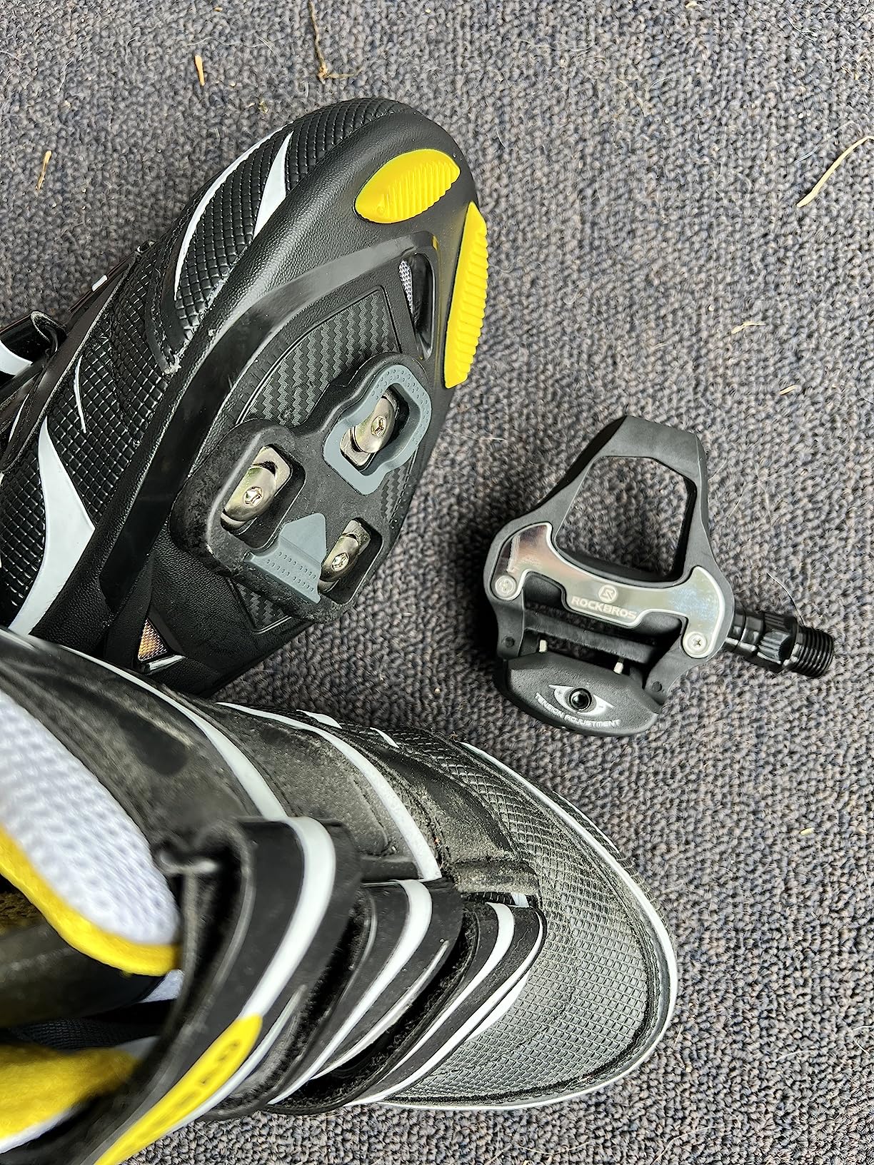 ROCKBROS Bike Pedals Road Bicycle Pedals Cleats Set Clipless Pedals Compatible with Look KEO Structure customer photo 1