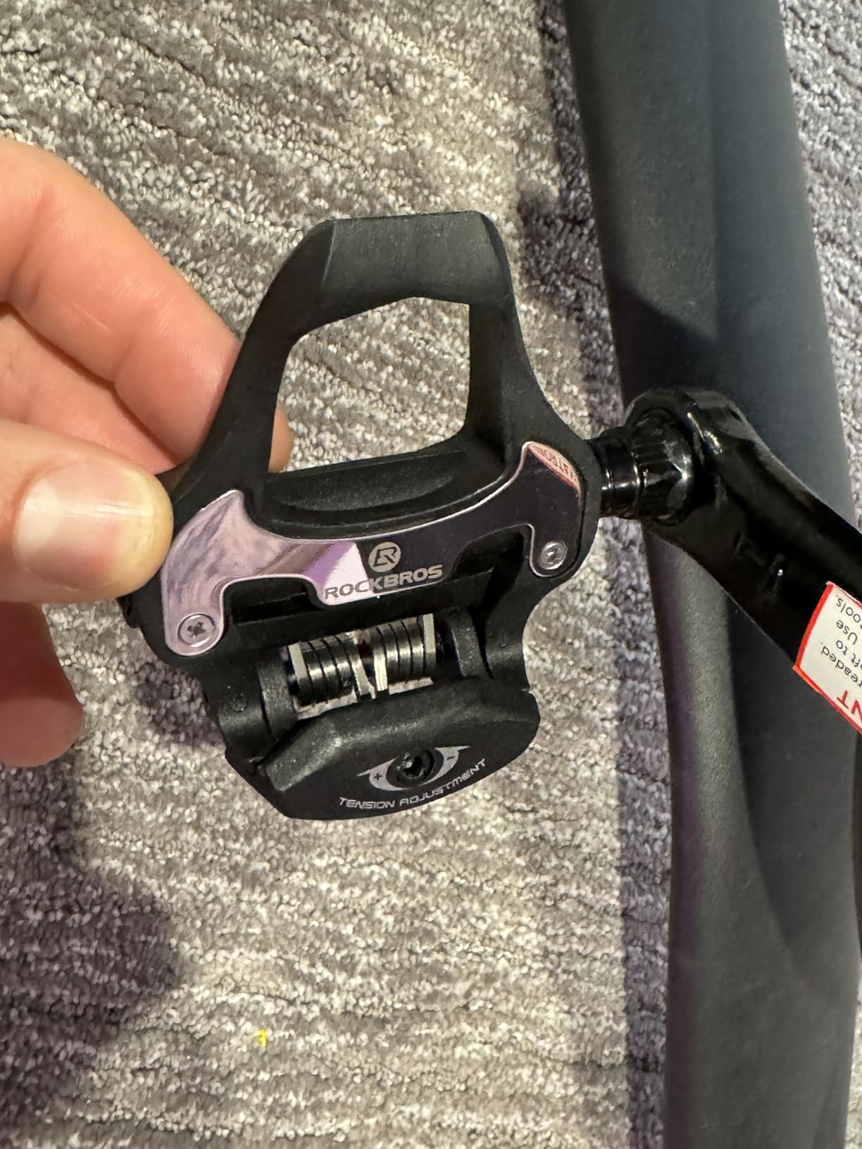 ROCKBROS Bike Pedals Road Bicycle Pedals Cleats Set Clipless Pedals Compatible with Look KEO Structure customer photo 2