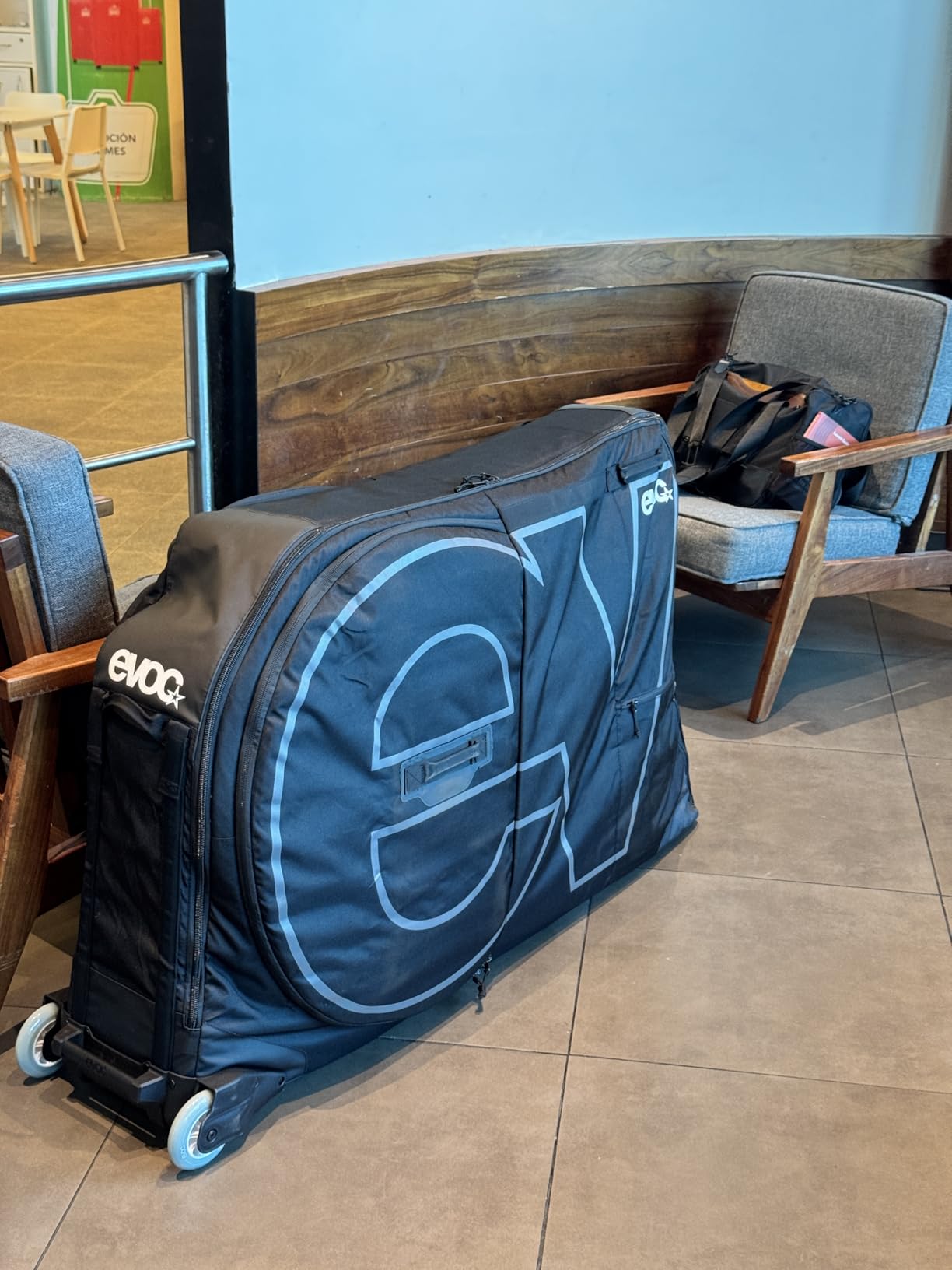 EVOC Bike Transport Bag - Lightweight Bike Cover, Separate Wheel Compartment, Fork Mount Stabilisation, 280L customer photo 1
