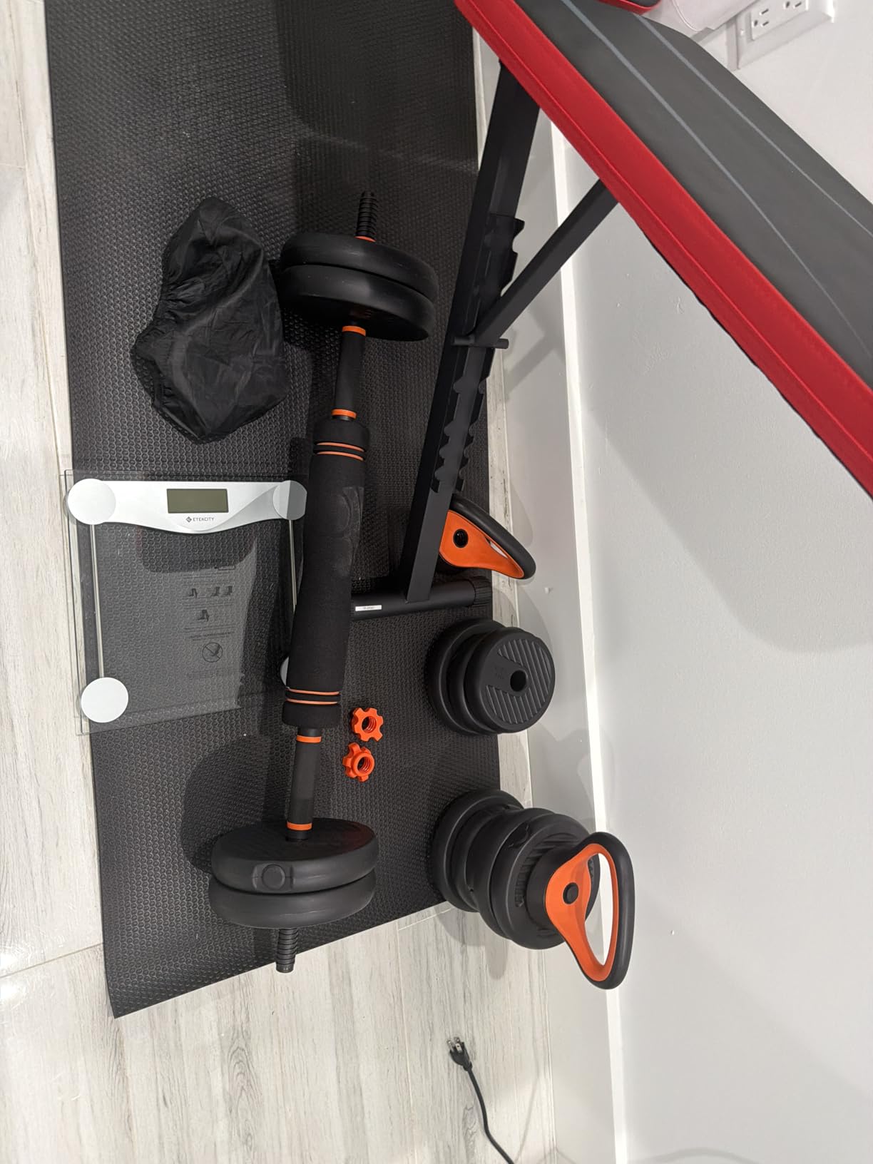 FEIERDUN DS2 Adjustable Dumbbells, 20/30/40/45/70/90lbs Free Weight Set with Connector, 5 in1 Dumbbells Set customer photo 1