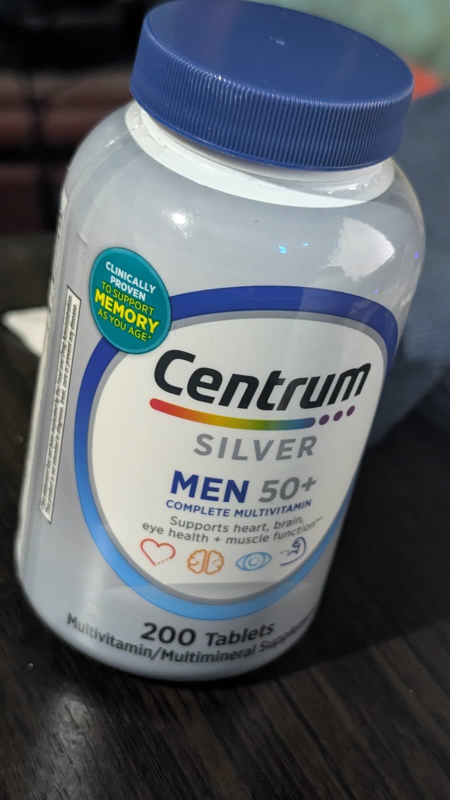 Centrum Silver Men's 50+ Multivitamin with Vitamin D3, B-Vitamins, Zinc for Memory and Cognition - 200 Tablets customer photo 1