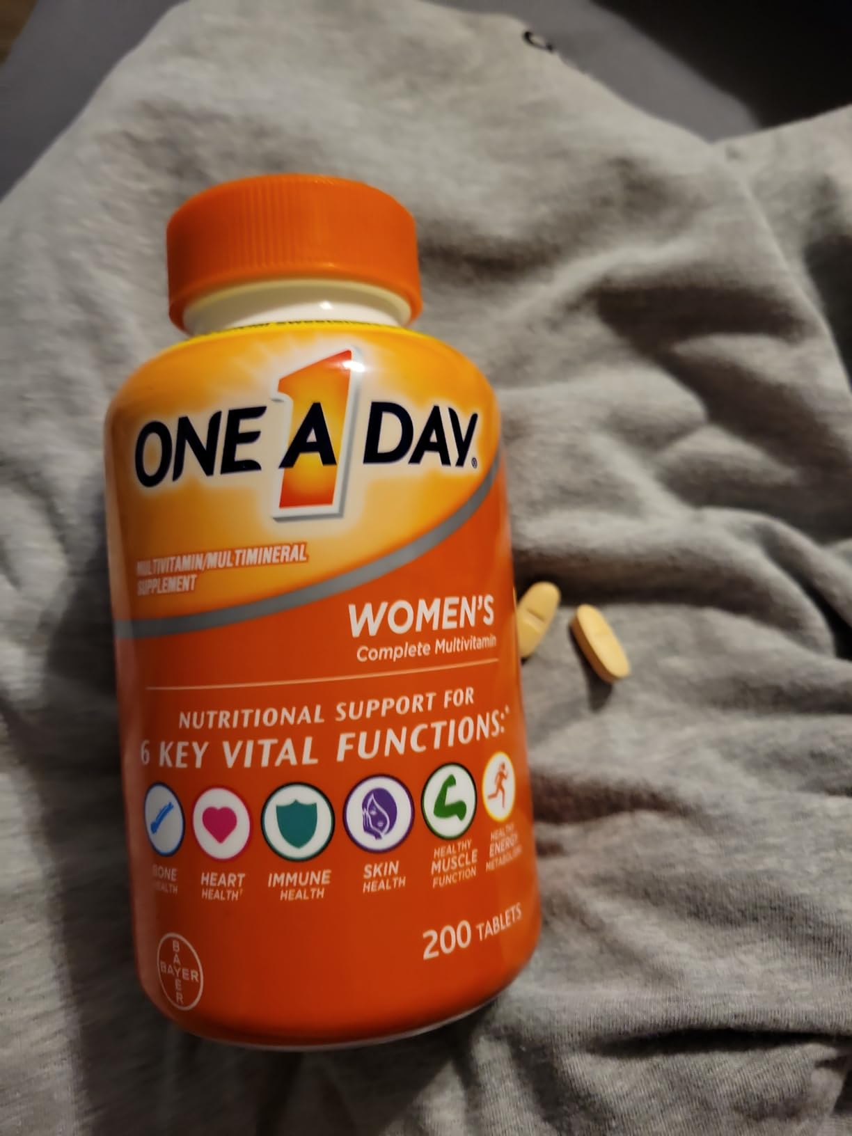 One A Day Multivitamin for Women - Daily Vitamins for Woman with Biotin, Calcium, Folic Acid, Iron & Zinc, Complete Women's Vitamins, 200 Ct (Packaging May Vary) customer photo 1