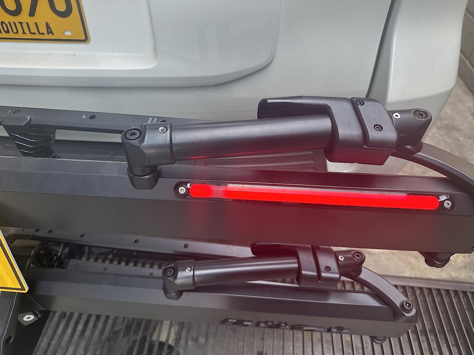 Kuat Piston Pro X LED Dual Ratchet Hitch Rack - Secure Rugged Kashima-Coated Portable Foldable Easy-to-Use No Frame Contact 2-Bike Hauling Platform with 53