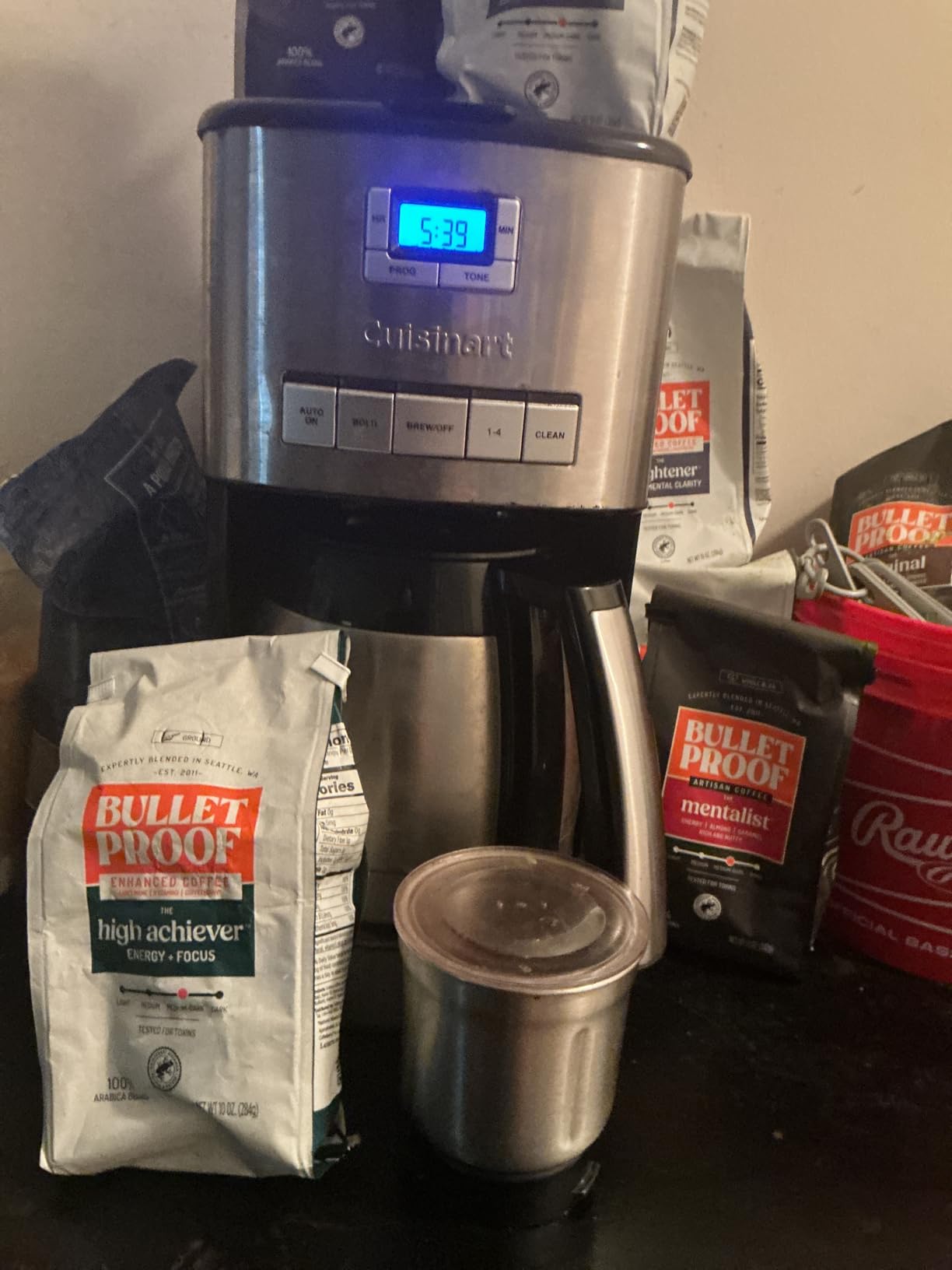 Bulletproof High Achiever Mushroom Coffee Grounds with Lion's Mane, B Vitamins & Adaptogens, Energy and Focus, Medium-Dark Roast, 10 oz customer photo 1
