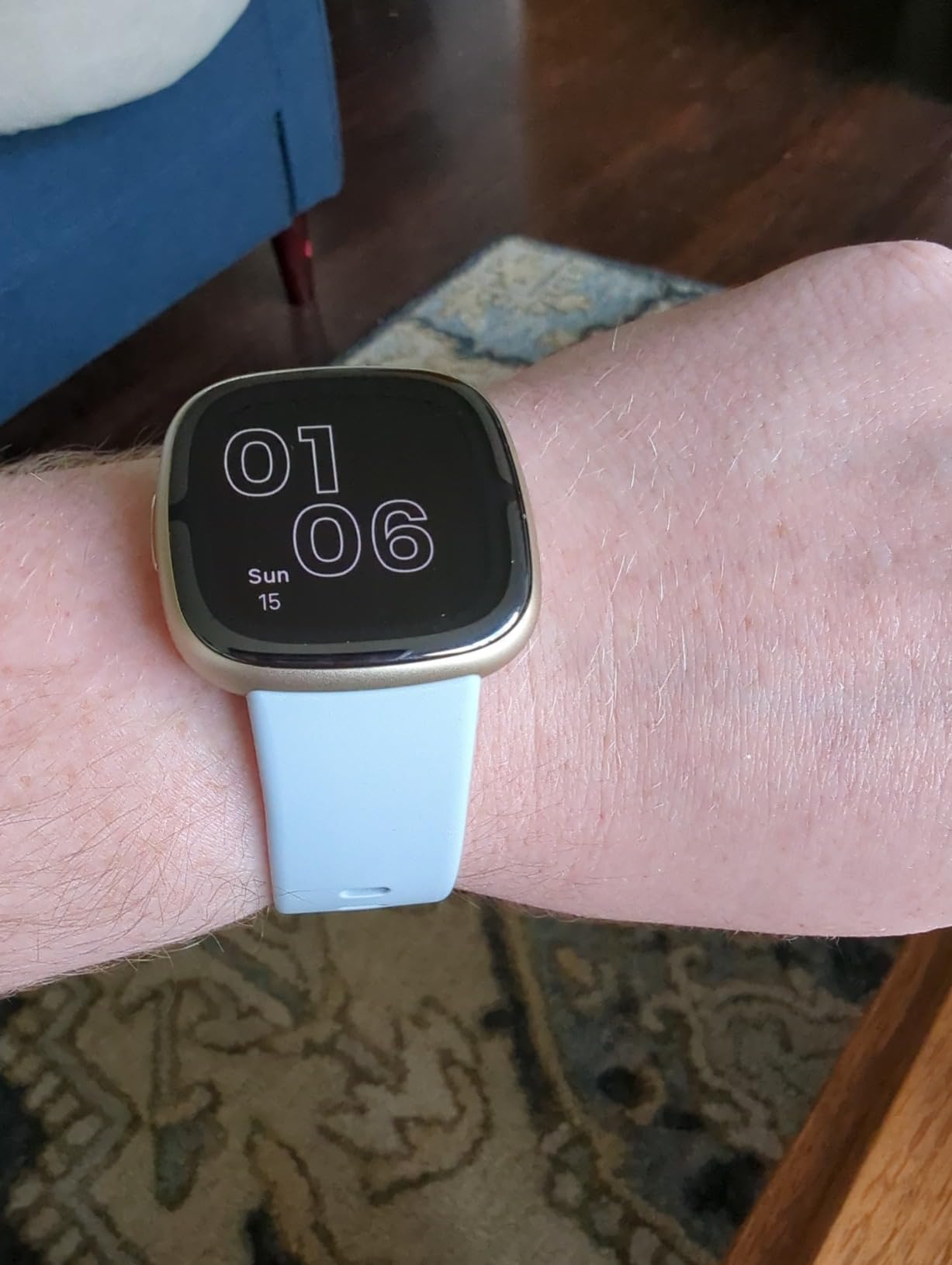 Fitbit Sense 2 Advanced Health and Fitness Smartwatch with Stress and Sleep Tools - ECG App, SpO2, 24/7 Heart Rate, and GPS - Lunar White/Platinum customer photo 2