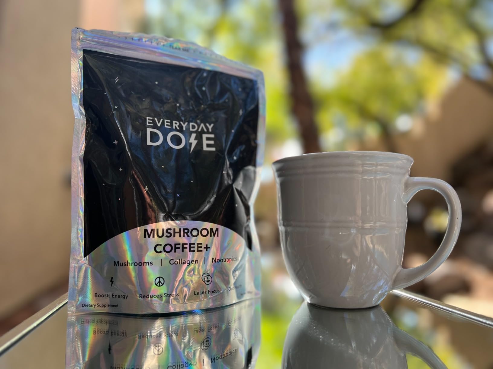 Everyday Dose Premium Adaptogenic Mushroom Coffee with Grass-Fed Collagen, Chaga, Lions Mane & L-Theanine for Better Focus, Energy, Digestion, Skin, and Immunity 30 Servings customer photo 1