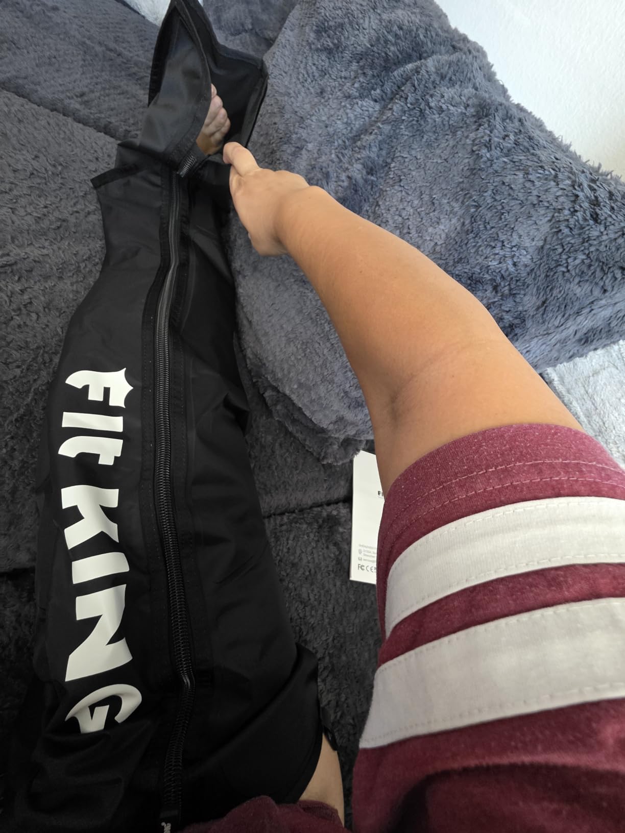 FIT KING Air Compression Recovery System, Sequential Device for Fast Recovery, Foot and Leg Massager Boots to Enhance Sports Performance, FSA-HSA (Medium) customer photo 2