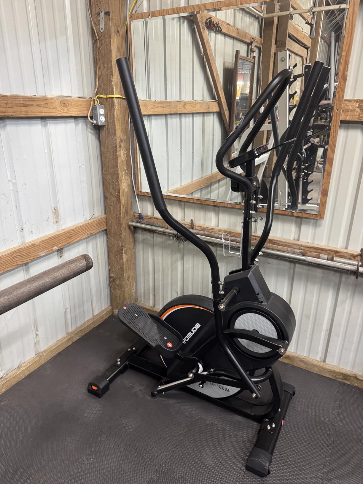 YOSUDA Elliptical Exercise Machine, Compact 3-in-1 (Elliptical + Cardio Climber + Stair Stepper) Elliptical for Home with 45°Incline, 15.5IN Stride, 16 Levels Resistance, Support Kinomap/Fed APP customer photo 1