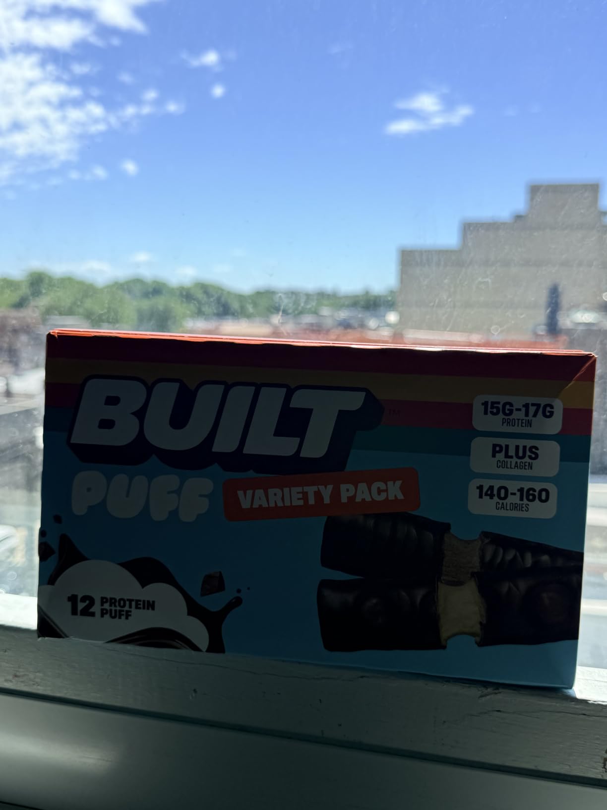BUILT Bar Puff Protein Bars - Variety Pack - 15-17g Protein Snack Bars with Collagen - Calorie Conscious & Gluten Free - 12 Count customer photo 2