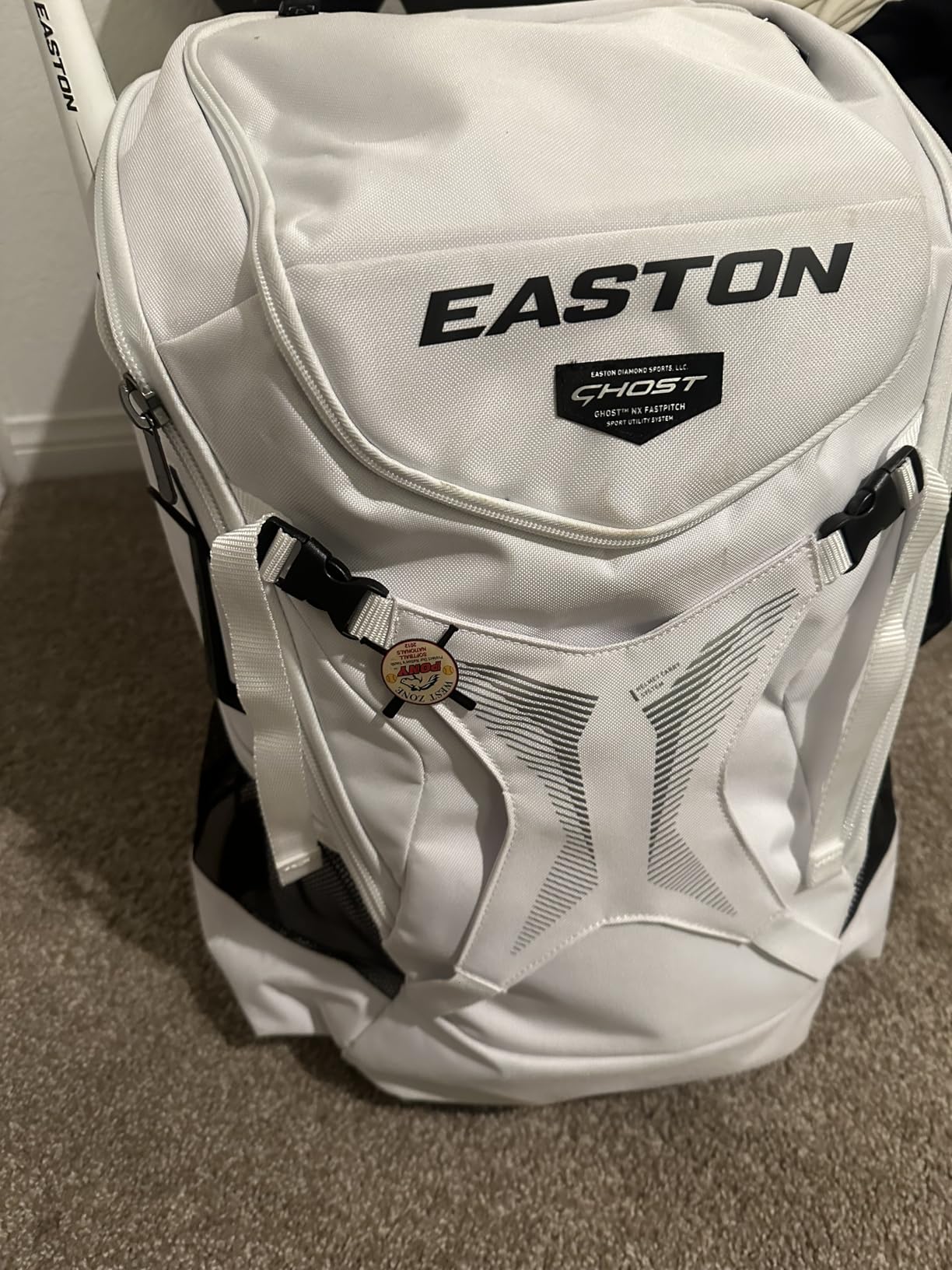 Easton Ghost NX Backpack Equipment Bag | Adult | Fastpitch Softball | Team Logo Panel | Multiple Colors customer photo 2
