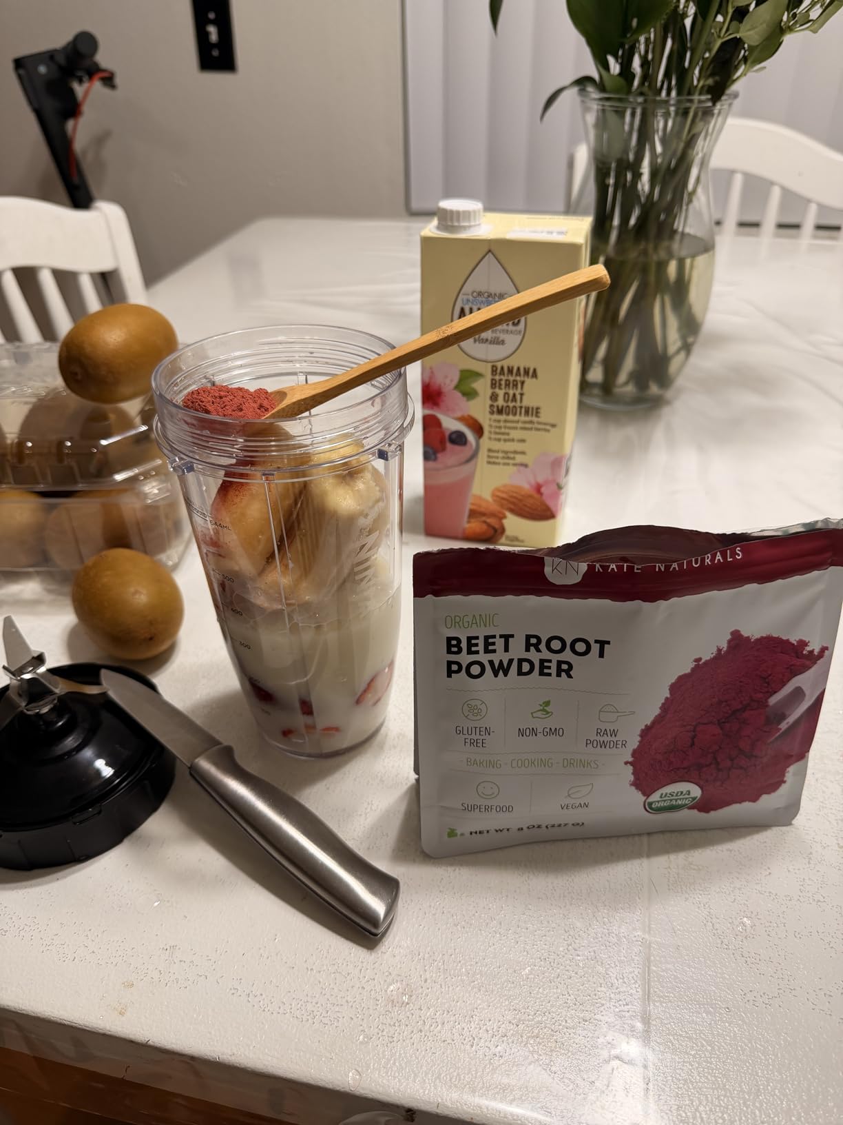 Kate Naturals Organic Beet Root Powder for Smoothies, Baking & Juice. Raw Beetroot Superfood & Natural Red Food Coloring (8oz, Non-GMO, Earthy Flavor) customer photo 1