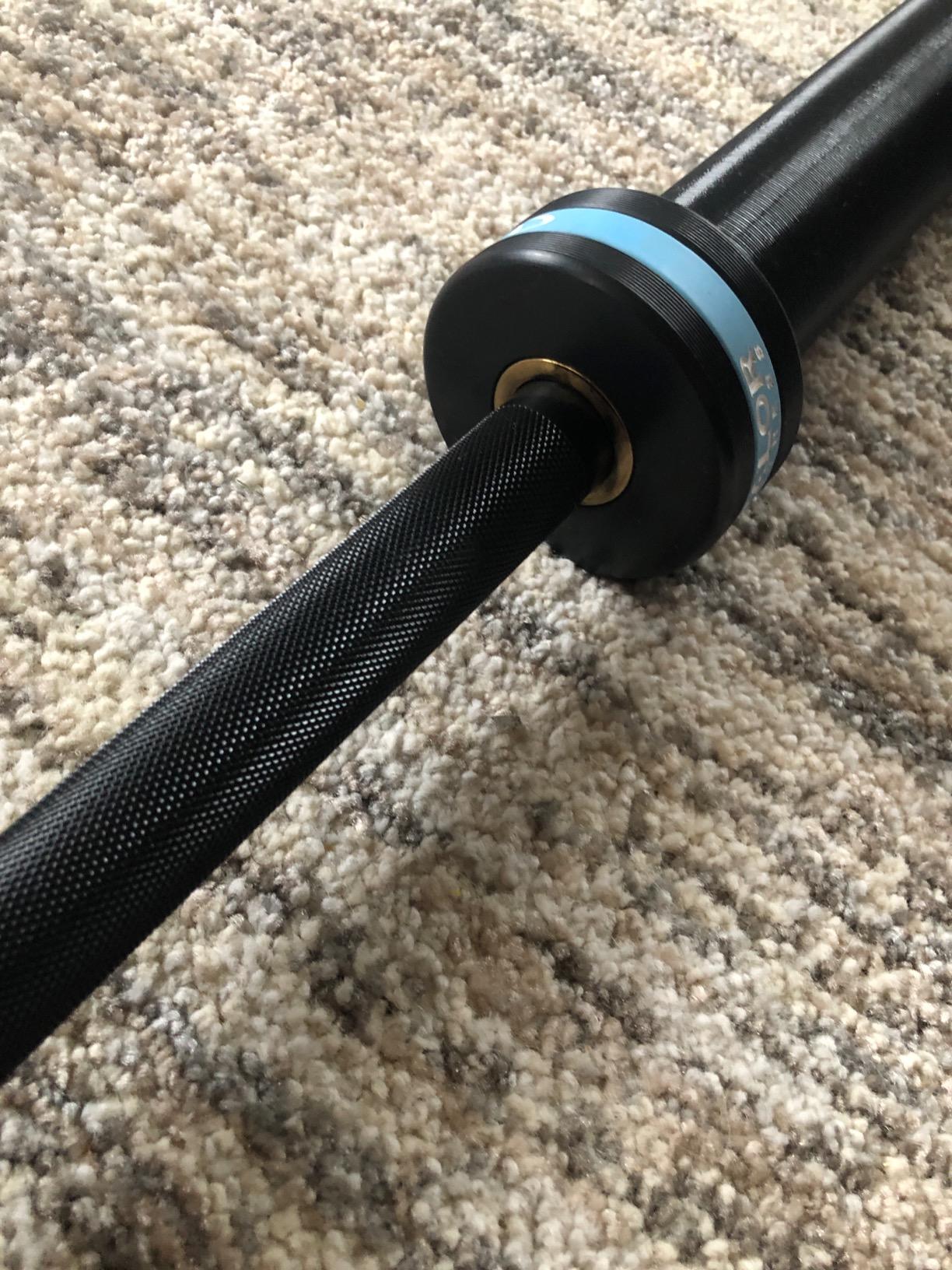 Valor Fitness Olympic Barbells - 80in | 35lb | 25mm Weight Bar Weightlifting Power Lifting Crossfit Squat Home Gym Workout Equipment - Standard or Needle Bearing - Enhanced Spin customer photo 1