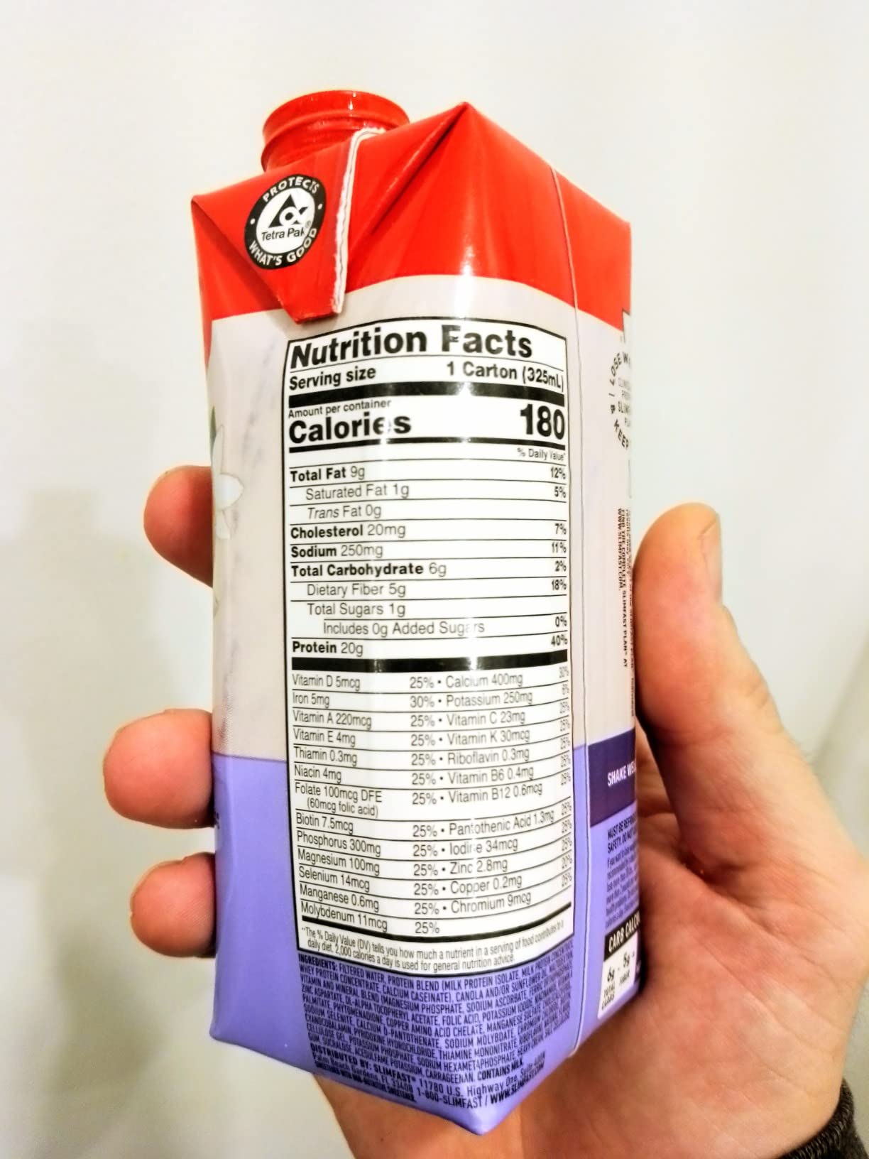SlimFast Protein Shake, Vanilla- 20g Protein, Meal Replacement Shake Ready to Drink, High Protein with Low Carb and Low Sugar, 24 Vitamins and Minerals, 12 Count (Pack of 1) (Packaging May Vary) customer photo 1