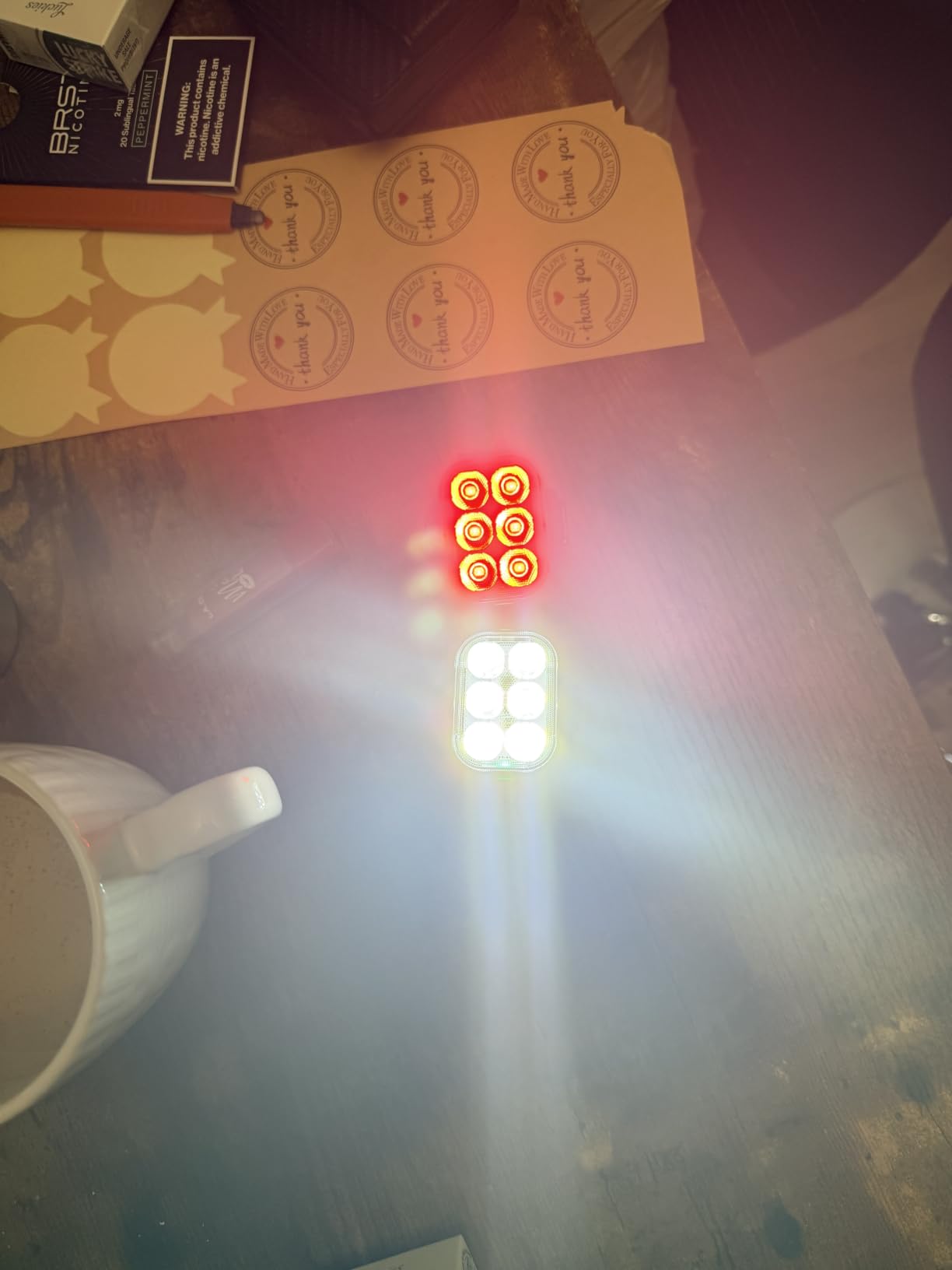 Zewdov Bike Lights for Night Riding, USB Rechargeable Bike Lights Front and Back, Waterproof IP65 Bicycle Light, 4+6 Modes Bike Headlight and Tail Light Set, 1.5 Hrs Fast Charging, Easy to Install customer photo 1