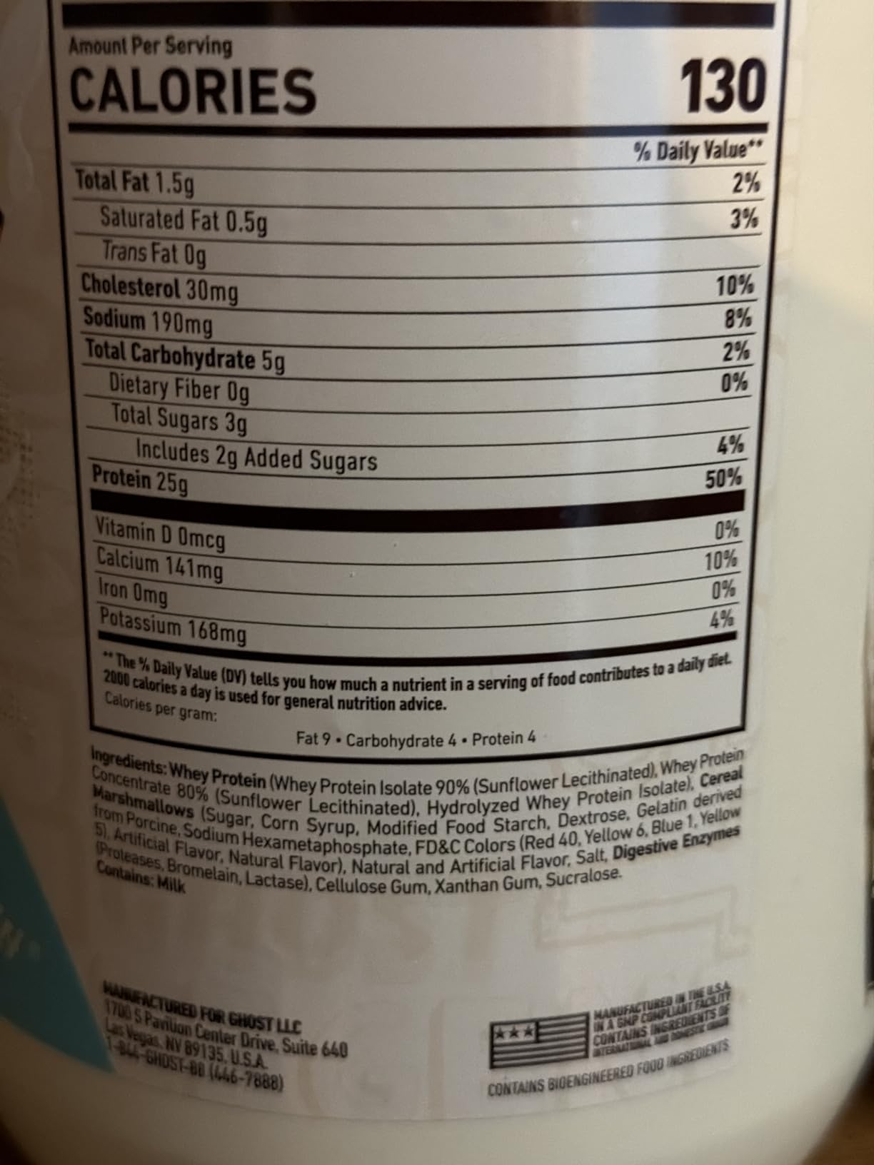 Ghost Whey Protein Powder, Cinnabon - 2LB, 25G of Protein - Cinnamon Roll Flavored Isolate, Concentrate & Hydrolyzed Whey Protein Blend - Post Workout Shakes - Soy & Gluten Free customer photo 2