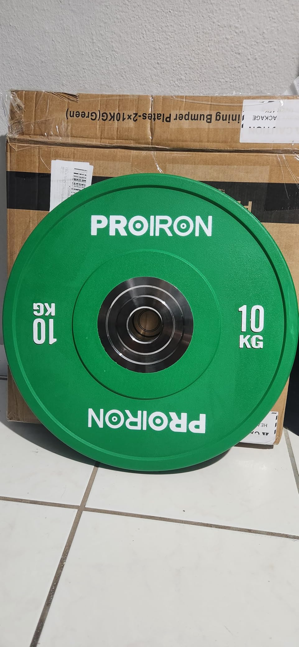 PROIRON Olympic Rubber Bumper Plates, Floor Protective Weight Plates, 2
