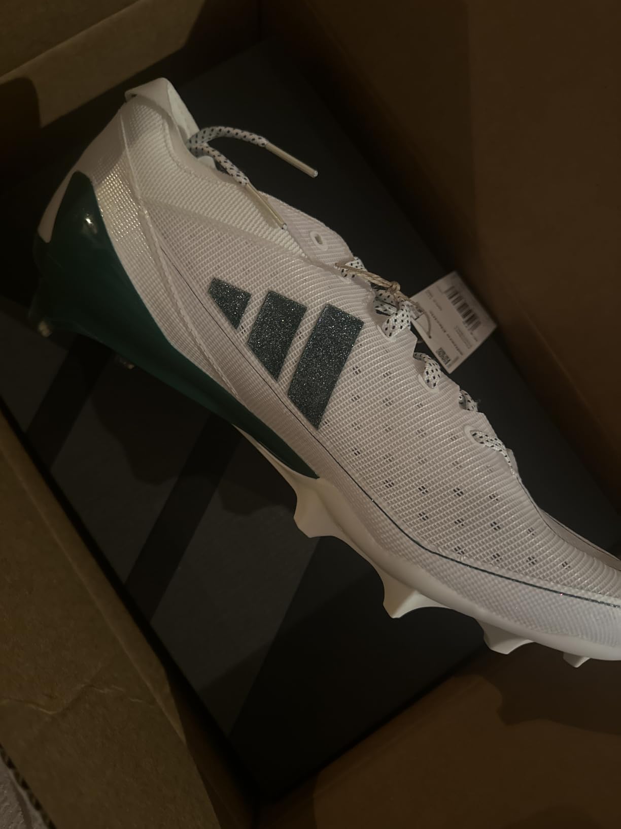 adidas Mens Adizero Electric Football Sneakers Shoes - White customer photo 1
