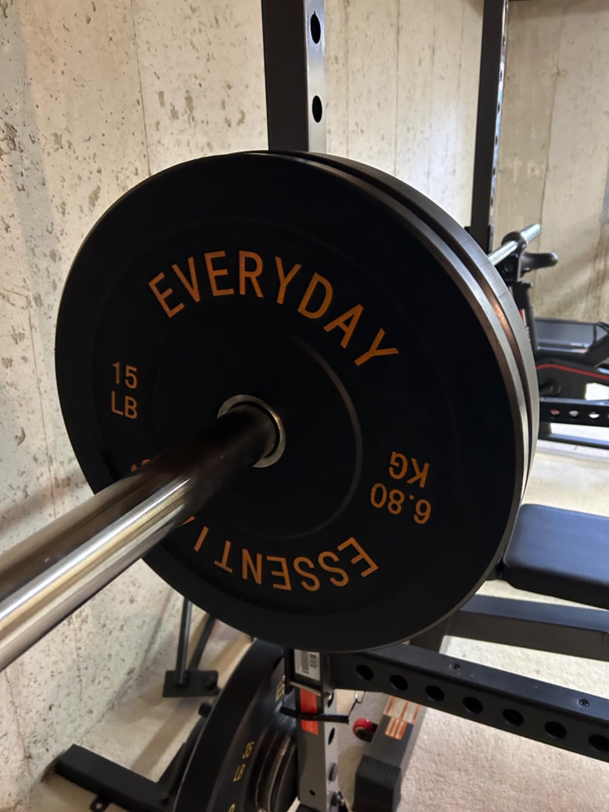 BalanceFrom Olympic Rubber Bumper Weight Plate Set with Steel Hub Inserts customer photo 1
