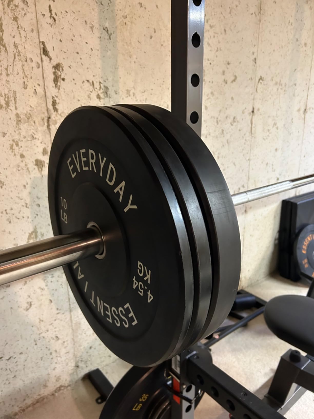 BalanceFrom Olympic Rubber Bumper Weight Plate Set with Steel Hub Inserts customer photo 2