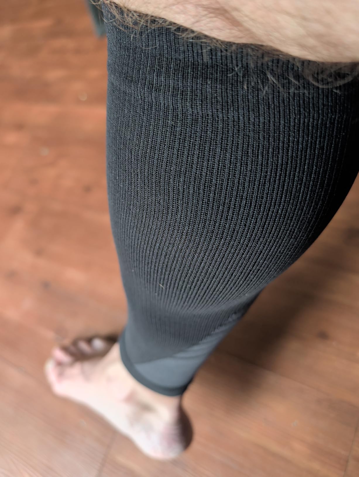 PhysFlex Calf Compression Sleeves for Men and Women - (1 Pair) Footless Compression Socks Support for Varicose Veins, Nursing, Pregnancy, Running - Leg Sleeve Brace for Shin Splints, Pain Relief and Reduces Swelling customer photo 2