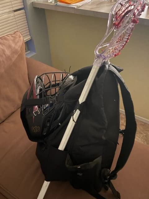 GoHimal Lacrosse Bag Extra Large Lacrosse Backpack with Two Stick Holder customer photo 2
