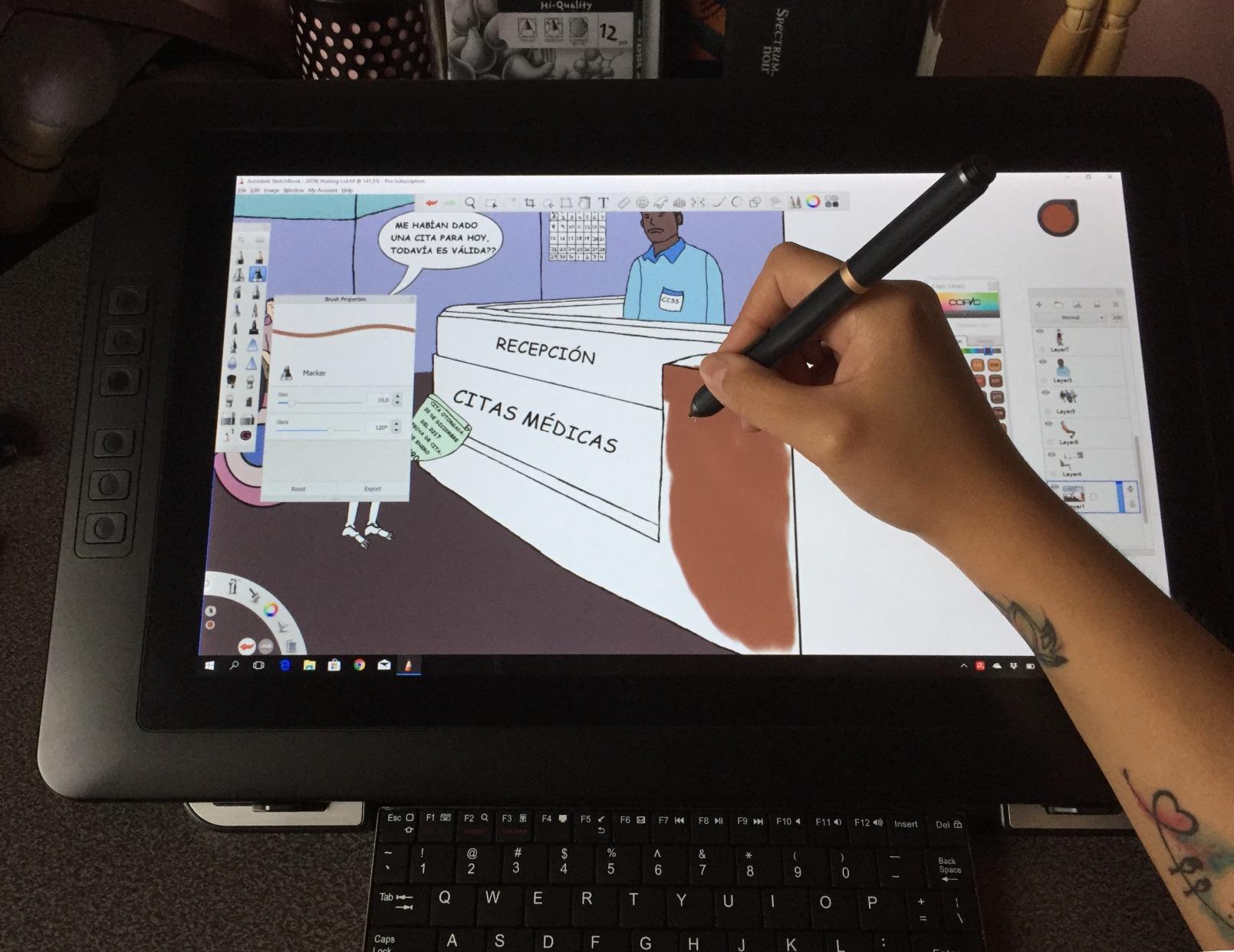 XPPen Artist Pro 16 Gen2 2.5K 16 inch QHD Drawing Tablet with Full Laminated Anti-Glare Screen 16384 Pressure Levels X3 Pro Battery-Free Stylus 159% sRGB Tilt Graphic Drawing Tablet with Mini Keydial customer photo 2