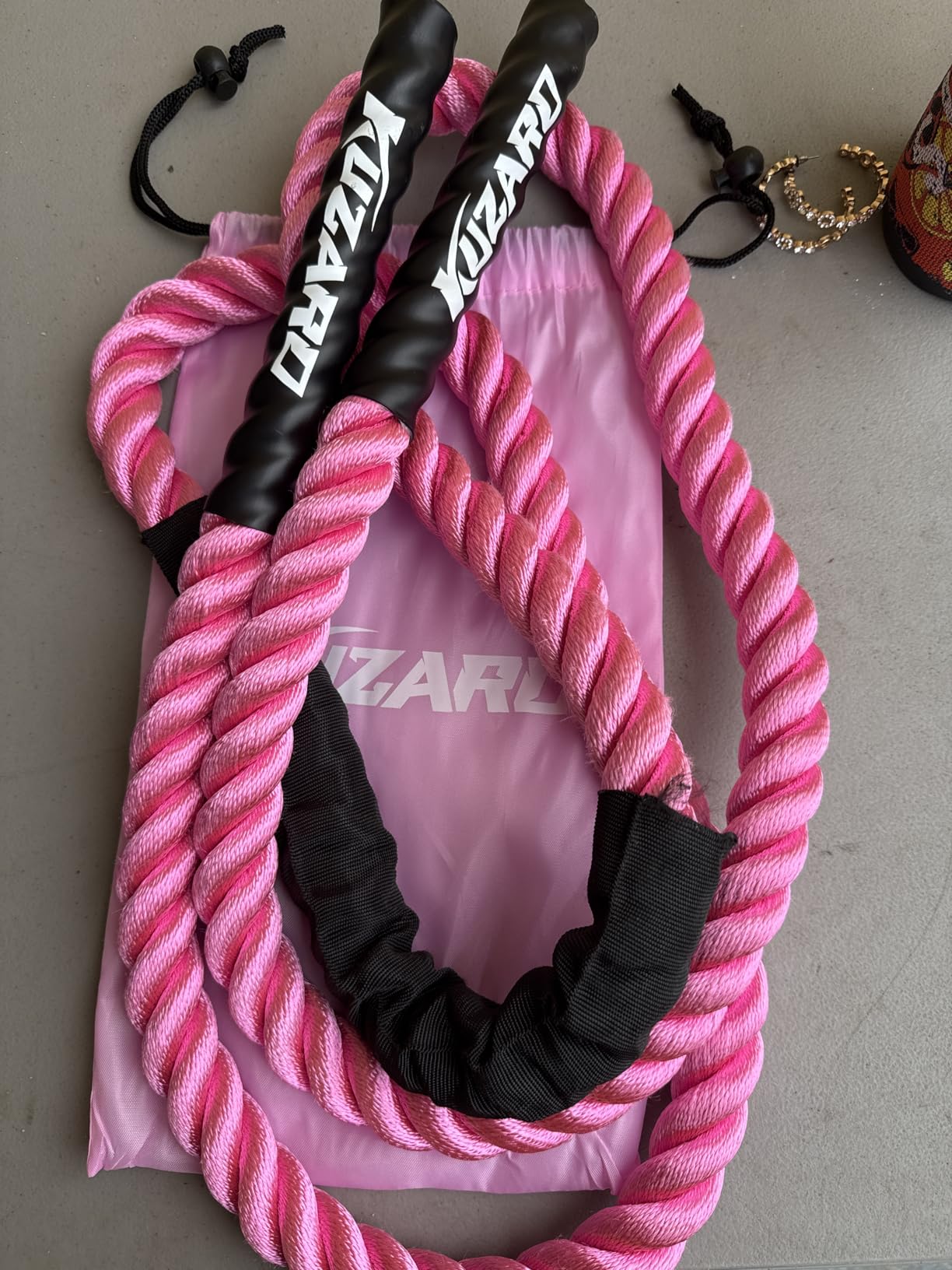 KUZARO Jump Rope, Weighted Jump Rope for Women, Heavy Jump Ropes for Fitness, Home Gym Exercise Equipment, Adult Skipping Rope for Improve Strength, Weight Loss, Boxing Training,Total Body Workout Equipment customer photo 1