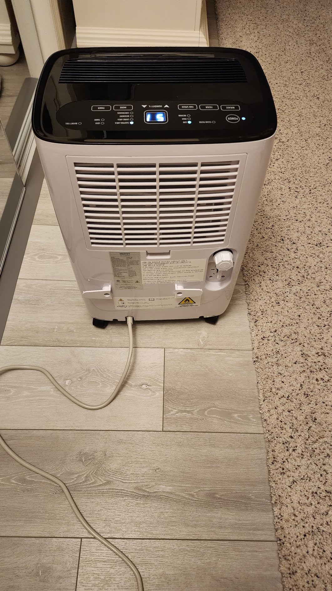 Yaufey 80 Pint Energy Star Dehumidifier (5000 Sq Ft) with Smart Modes customer photo 2