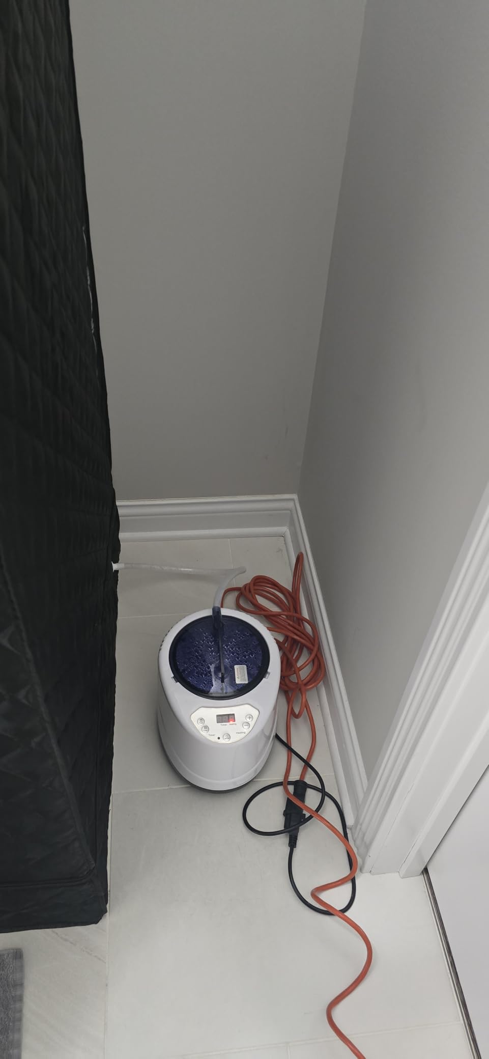 X-Vcak Upgraded Portable Sauna for Home, Relaxation, Steam Sauna for Home with Steamer, Remote Control, Folding Chair, 9 Levels customer photo 2