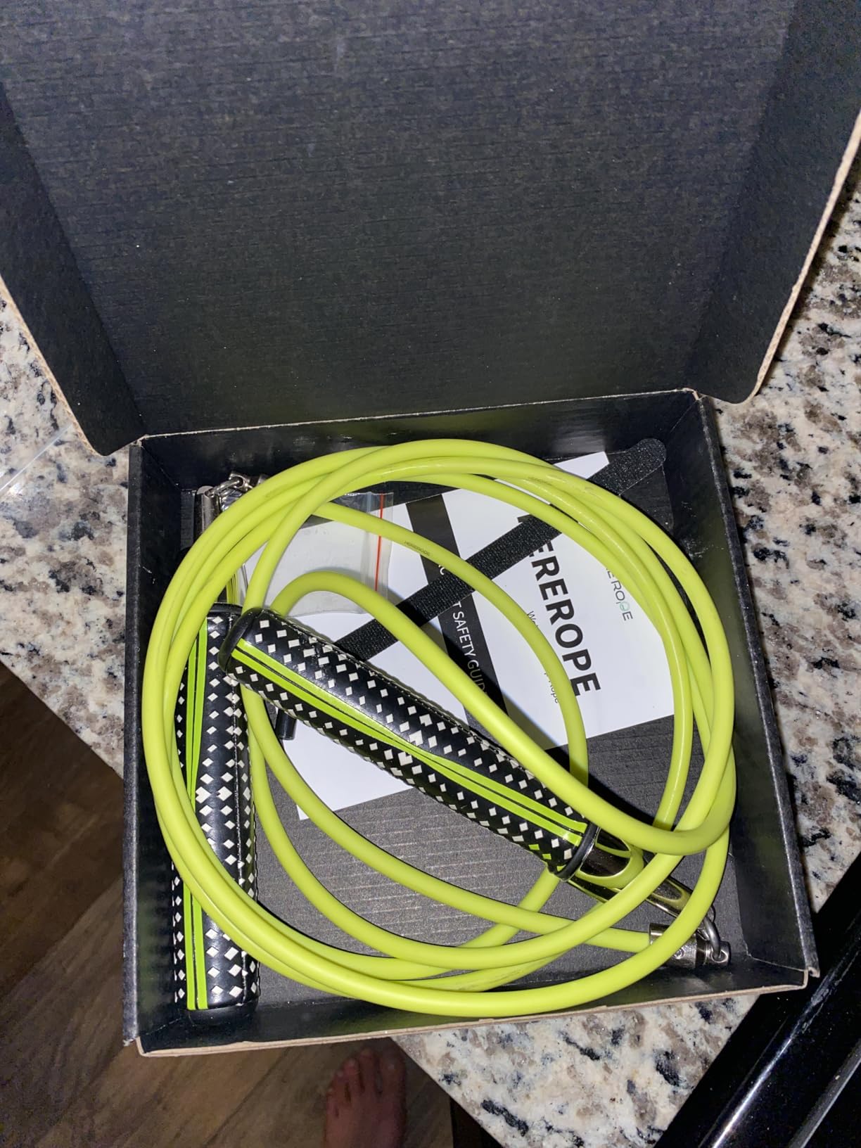 HEREROPE 1/4LB Weighted Jump Rope for Speed, Cardio, Boxing & Workout, Skipping Rope with Ball-bearing, Comfortable & Ergonomic Grip, Tangle Free Cable, Jump Ropes for Men Women Fitness customer photo 1