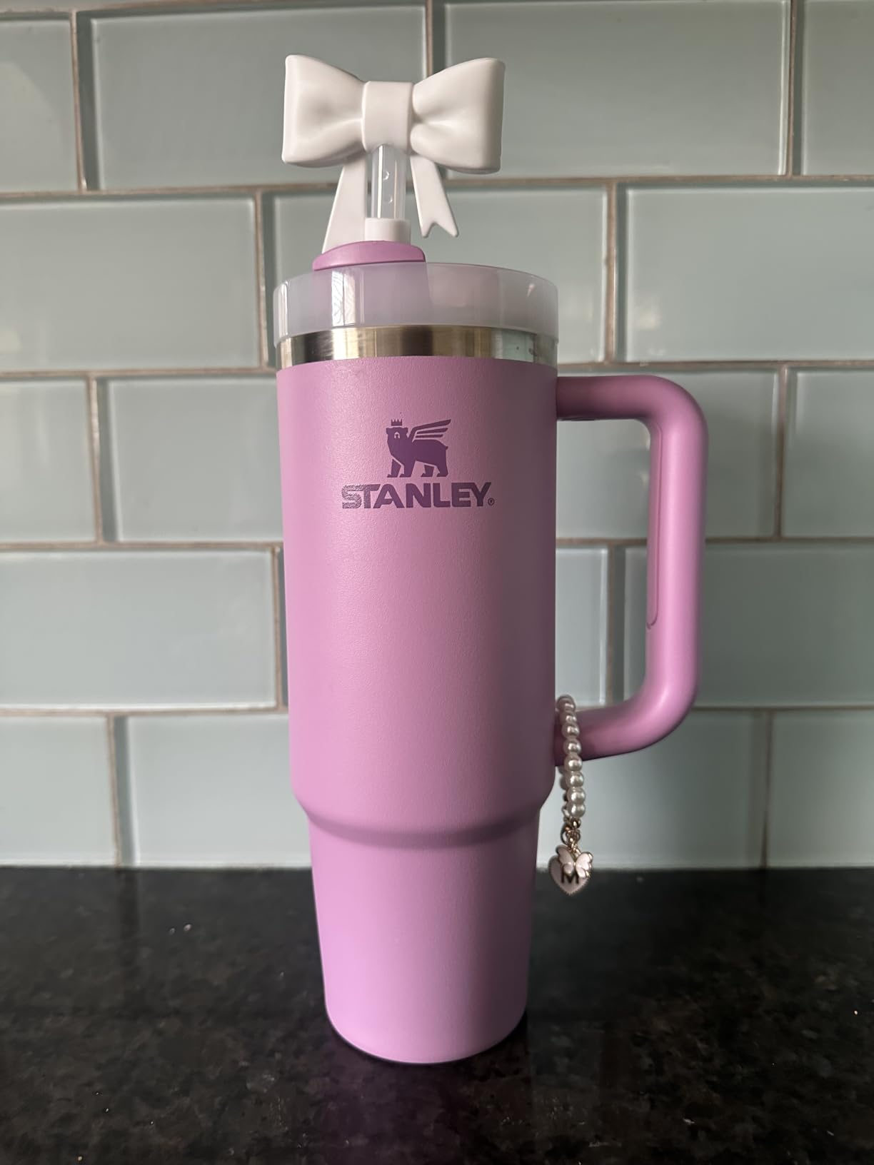 STANLEY Quencher H2.0 Tumbler with Handle and Straw 30 oz | Flowstate 3-Position Lid | Cup Holder Compatible for Travel | Insulated Stainless Steel Cup | BPA-Free | Cream 2.0 customer photo 1