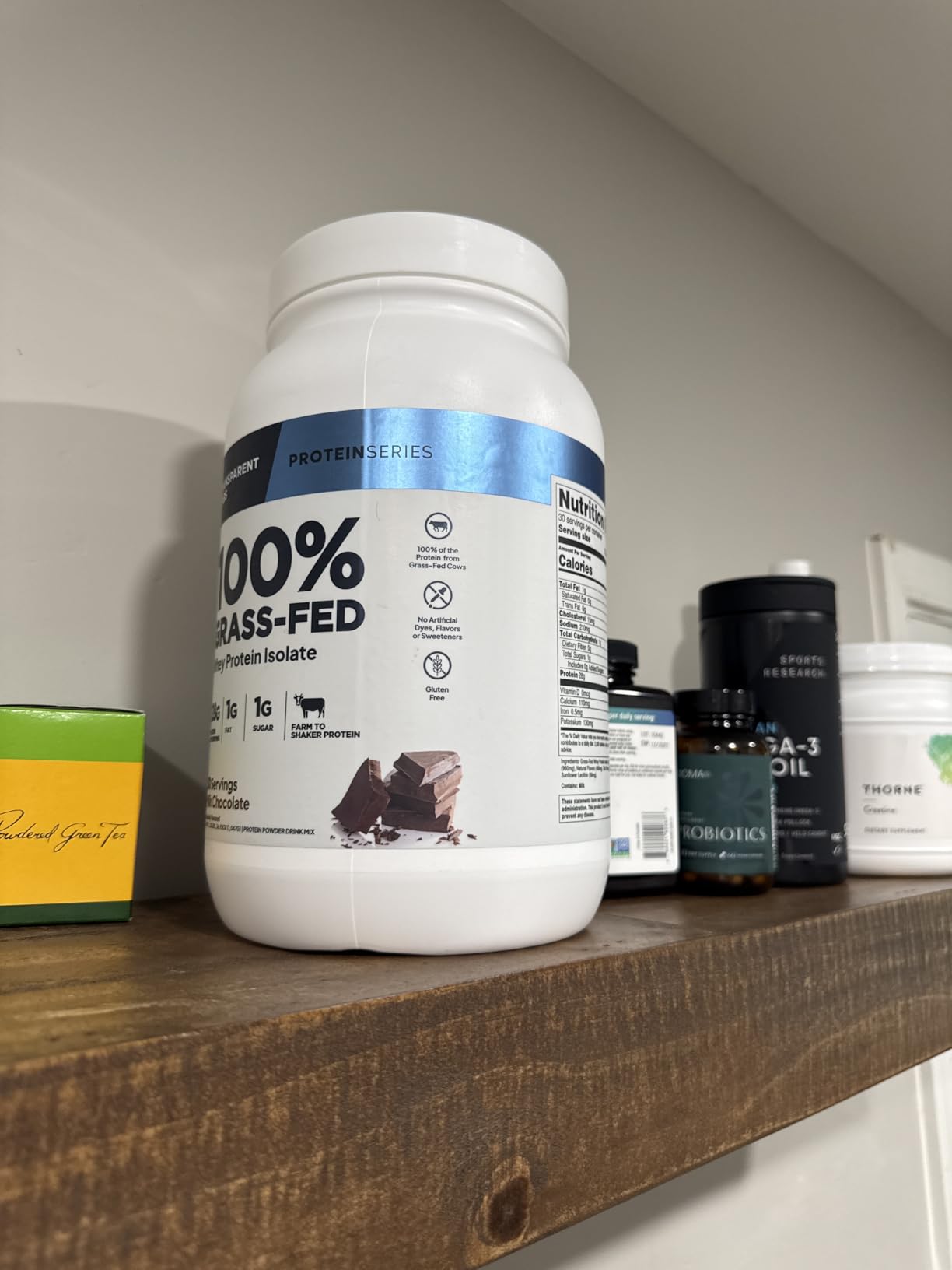 Transparent Labs Grass-Fed Whey Protein Isolate - Naturally Flavored, Gluten Free Whey Protein Powder with 28g of Protein per Serving & 9 Amino Acids - 30 Servings, Milk Chocolate customer photo 2