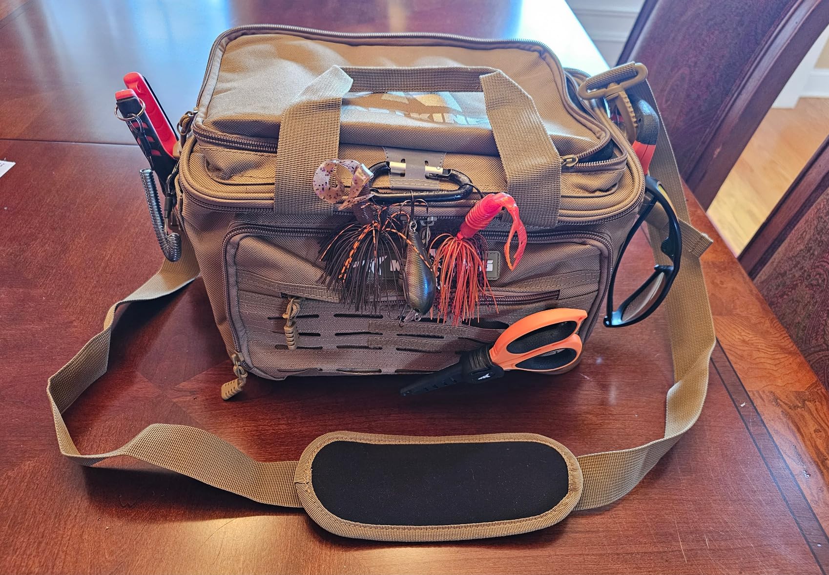 KastKing Karryall Fishing Tackle Bags with 4 Tackle Trays - Saltwater & Freshwater Fishing Gear Storage customer photo 1