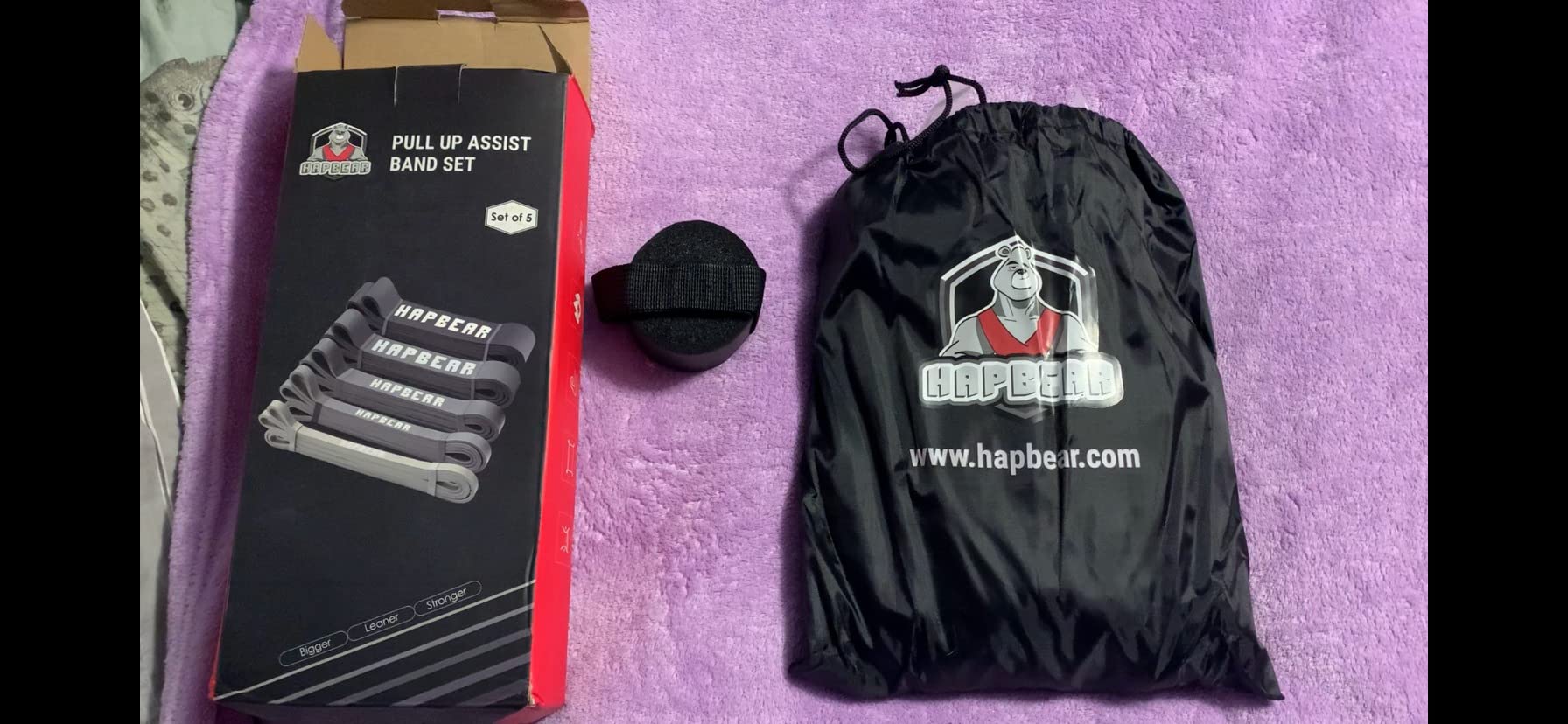 HAPBEAR Pull Up Assistance Bands - Pull Up Bands - Resistance Bands - Exercise Bands Resistance Bands Set - Workout Bands for Working Out, Stretching, Muscle Training customer photo 2