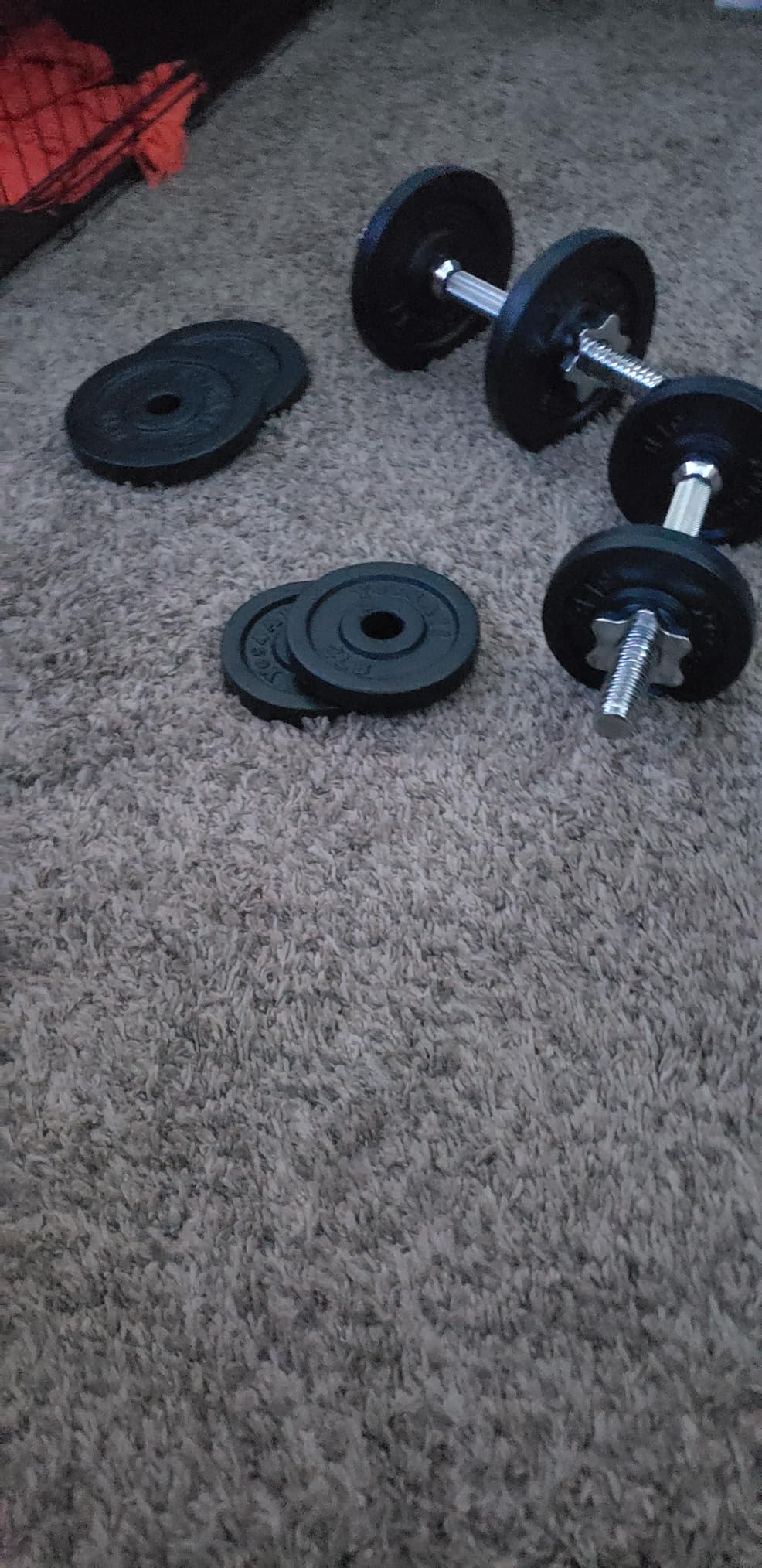 Yes4All Old School Adjustable Dumbbell Set with Weight Plates, Star Lock Collars/Connector, 40lbs to 200lbs Adjustable Weight Plates Set customer photo 1