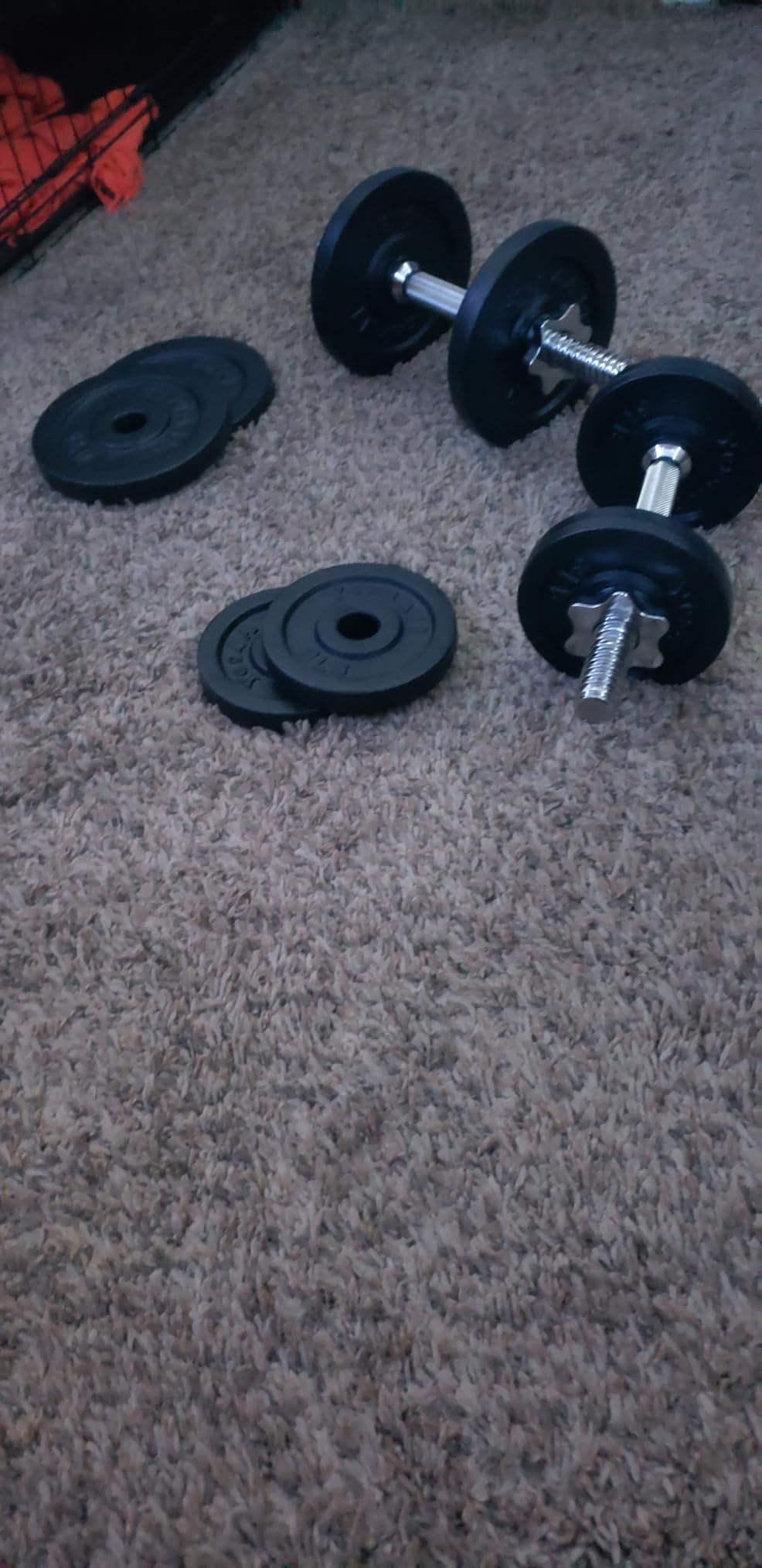 Yes4All Old School Adjustable Dumbbell Set with Weight Plates, Star Lock Collars/Connector, 40lbs to 200lbs Adjustable Weight Plates Set customer photo 2