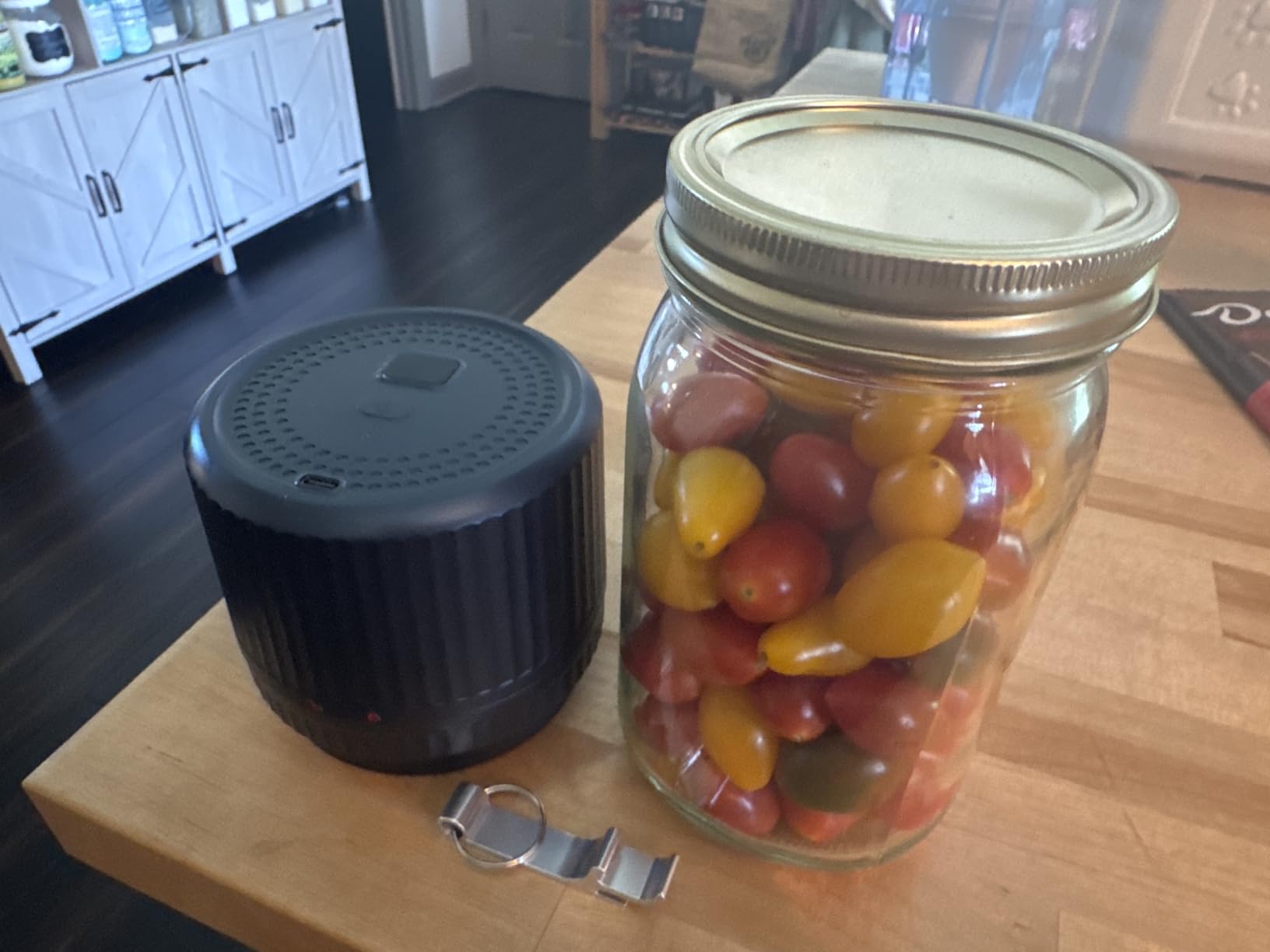 M12 Auto Stop Electric Mason Jar Vacuum Sealer - 2500mAh Battery Portable Jar Sealer Machine Kit customer photo 2