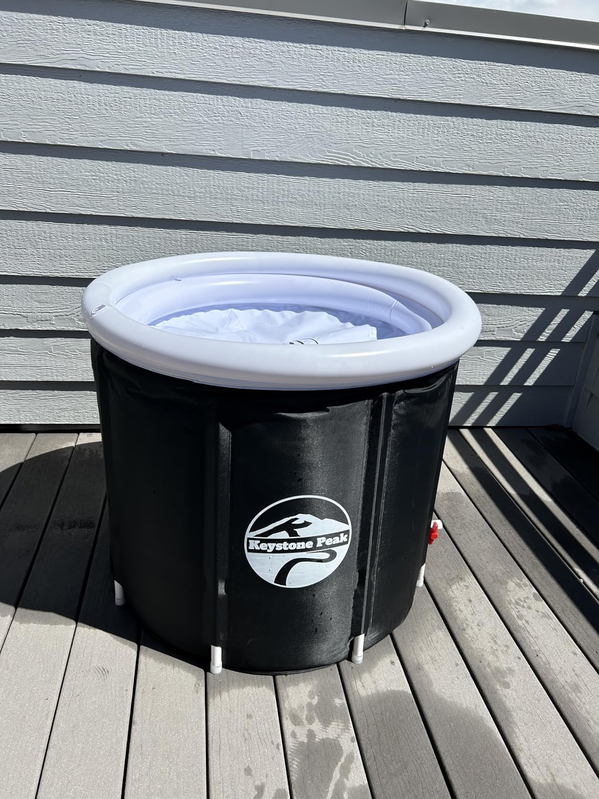 Cold Plunge Tub - Portable Ice Bath Tub for Athletes & Adults - Inflatable Bathtub for Cold Water Therapy, Sports Recovery & Wellness - Outdoor & Indoor Use - 5-Year Assurance customer photo 1