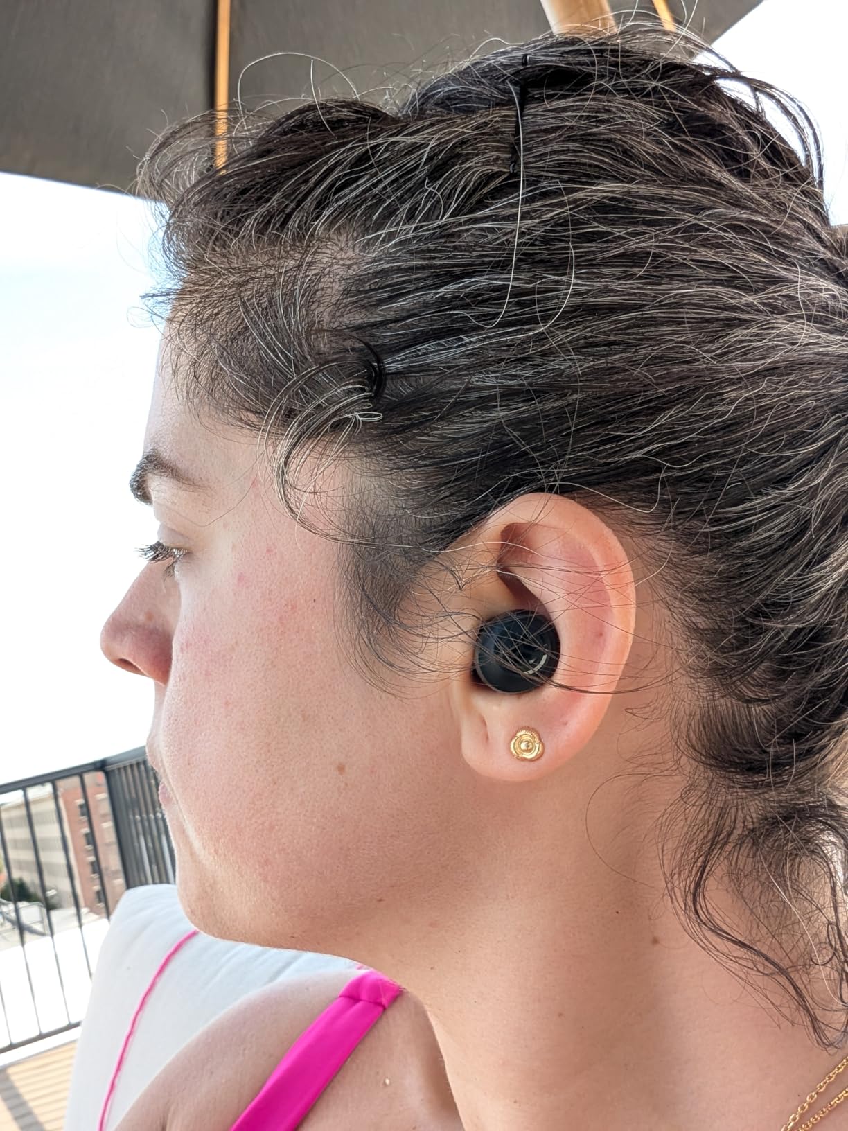JLab Go Air Pop+ True Wireless Earbuds, in Ear Headphones, Bluetooth Earphones, 35H Playtime Ear Buds, Bluetooth Earbuds with Microphone, USB-C Charging Case, Dual Connect, EQ3 Sound, Black customer photo 2