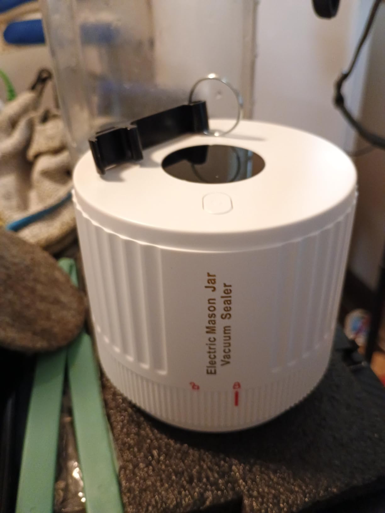 LOVE MOMENT Electric Mason Jar Vacuum Sealer Kit for Wide Mouth and Regular Mouth Mason Jar - Green customer photo 1