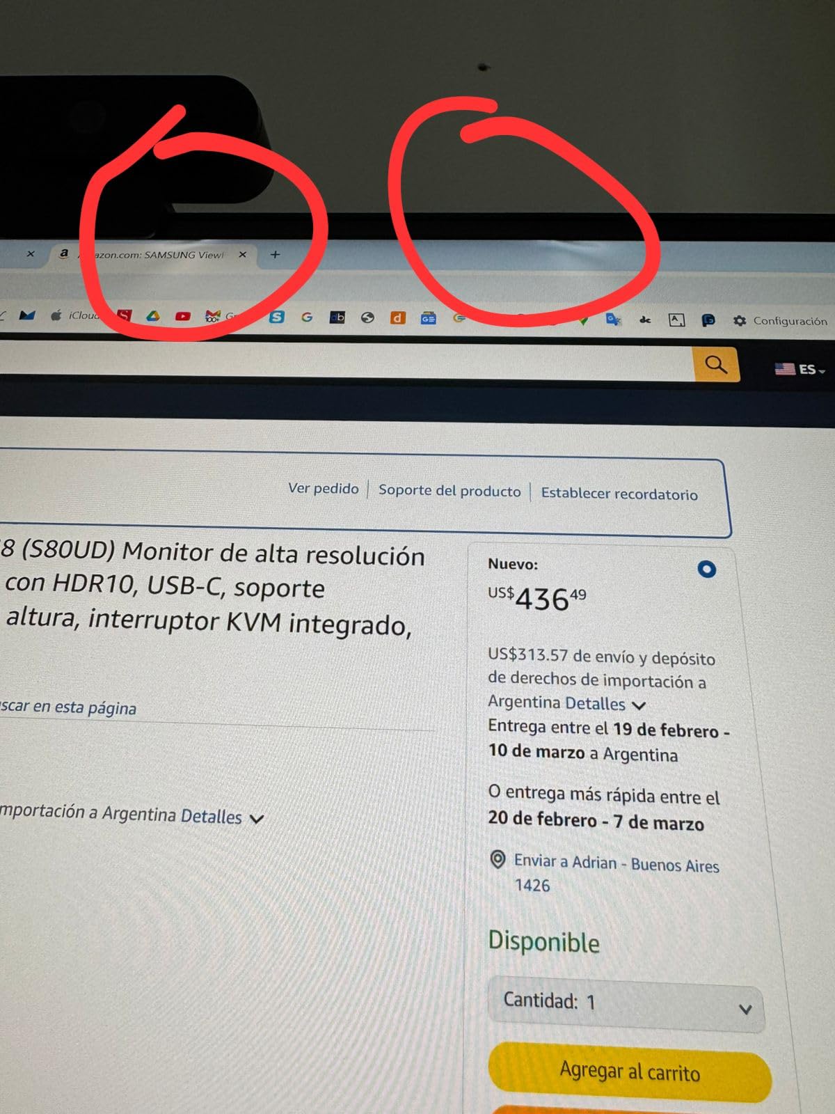 SAMSUNG 27-Inch ViewFinity S8 (S80UD) 4K UHD High Resolution Monitor with HDR10, USB-C, Height Adjustable Ergonomic Stand, Built-In KVM Switch, Advanced Eye Care, LS27D802UANXGO, 2024 customer photo 1