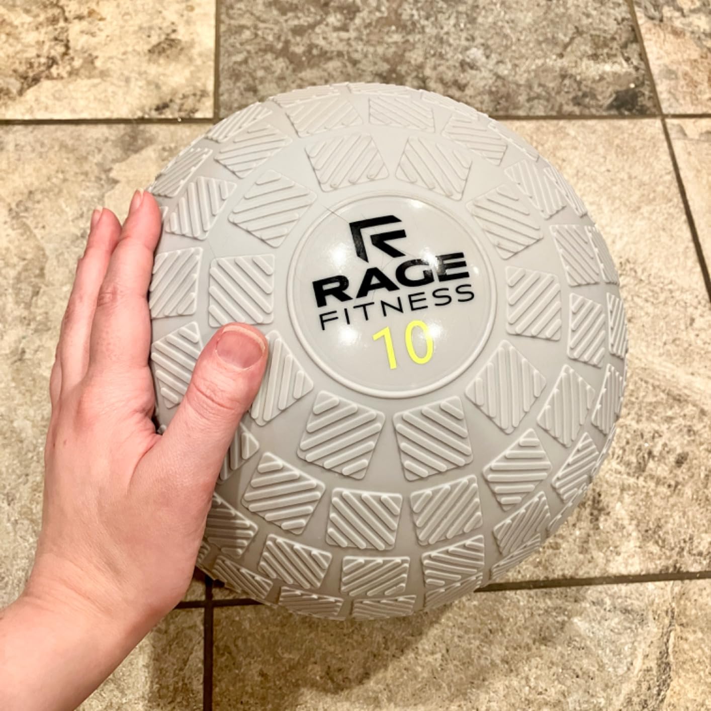 Rage Fitness Slam Ball,10, 15, 20lb Medicine Balls, Tread Texture For Firm Grip, Full Body Workout Dynamic Weighted Balls for Exercise, Smash Balls for Strength, Conditioning, Cardio and Core Workouts customer photo 2