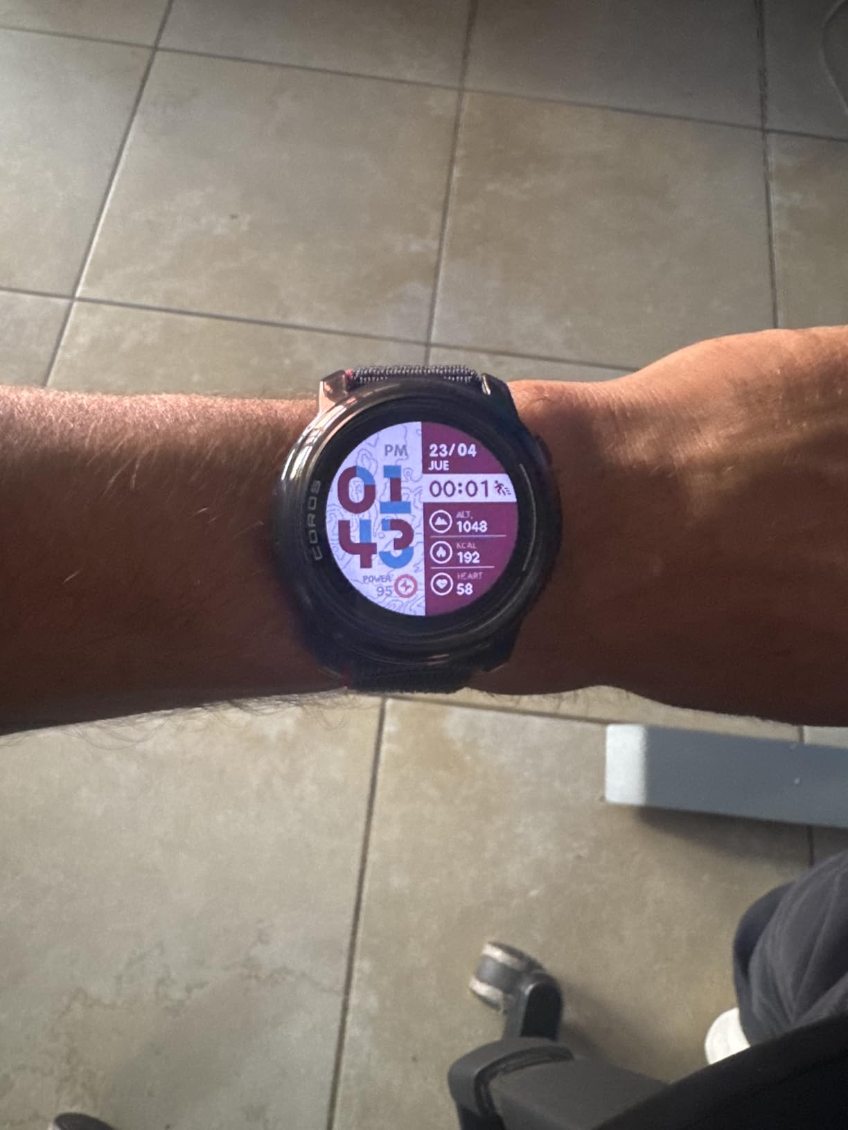 Coros PACE 3 GPS Sport Watch - Lightweight, Comfortable Running Watch, 17-Day Battery Life, Accurate GPS, Heart Rate Monitor, Navigation, Sleep Tracking, Training Plan, Run - Chalk Nylon customer photo 2