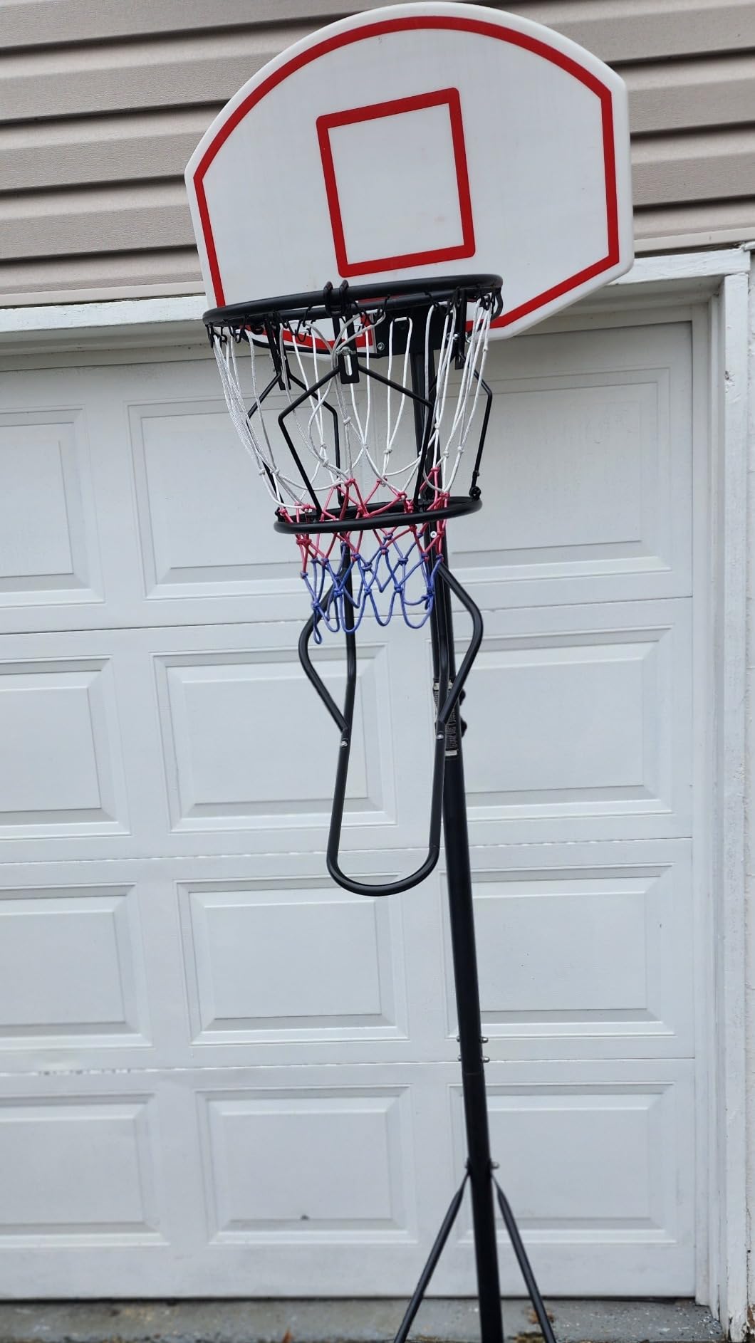 GADFISH Basketball Return Attachment, Heavy Duty Basketball Rebounder with 3 Stable Large Hooks, Durable Basketball Accessories for 18