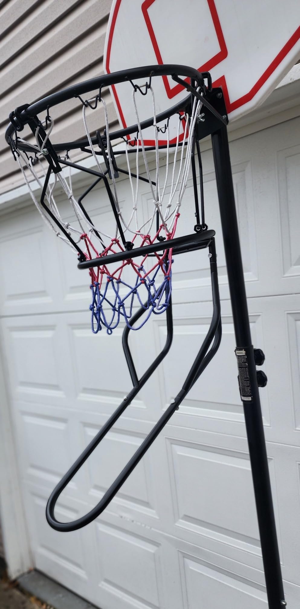 GADFISH Basketball Return Attachment, Heavy Duty Basketball Rebounder with 3 Stable Large Hooks, Durable Basketball Accessories for 18