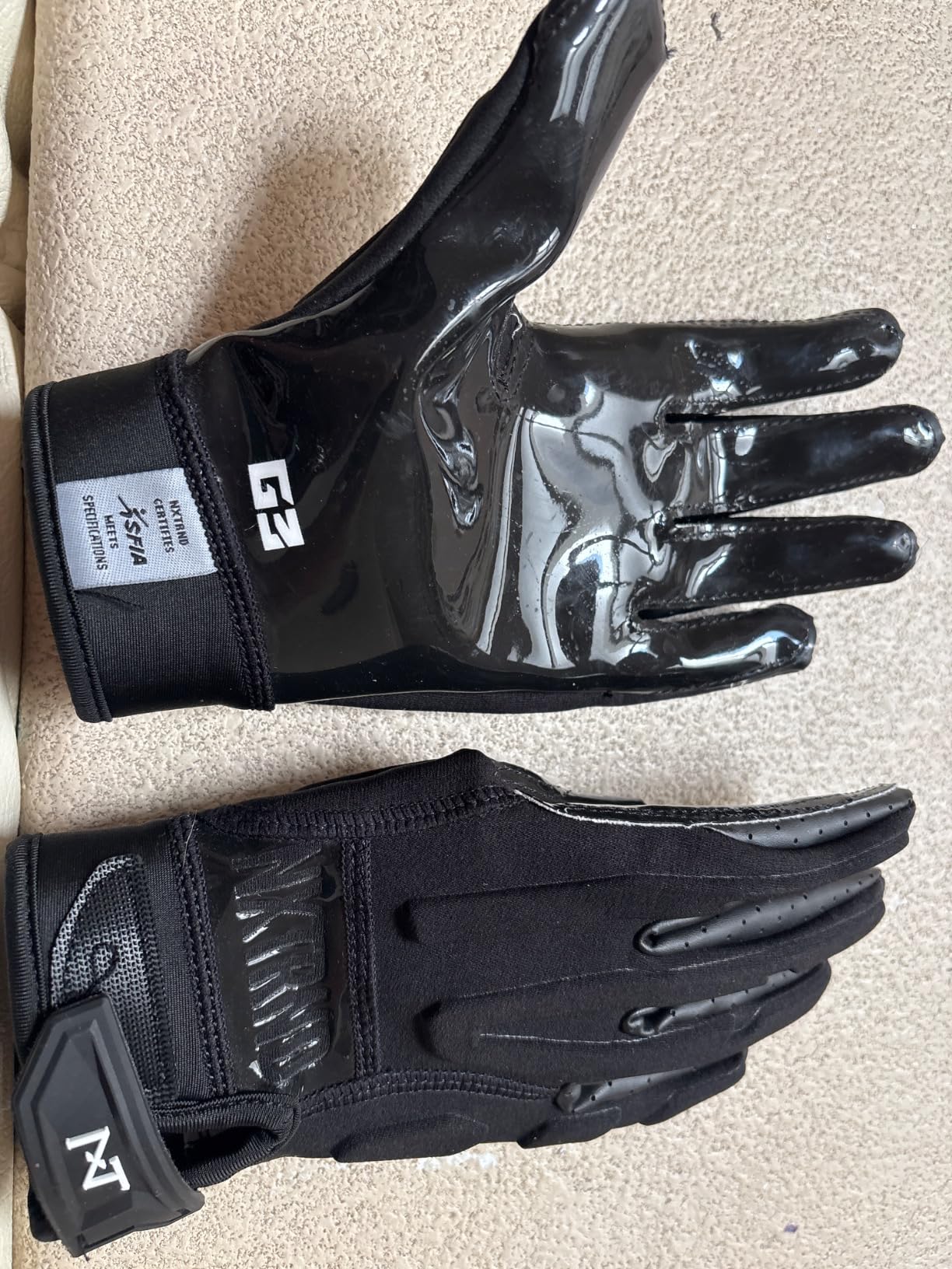 Nxtrnd G3 Pro Padded Football Gloves, Sticky Padded Receiver & Lineman Gloves customer photo 2